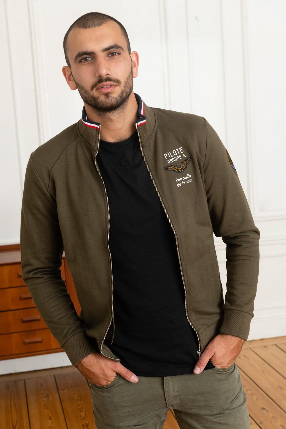 Jersey/sudadera Hombre Patrouille De France ACTIVE FRENCH KHAKI — vista 5