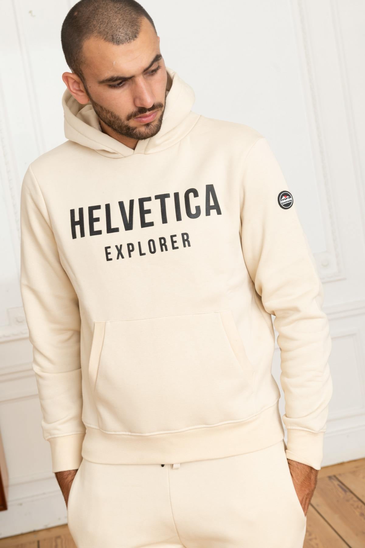 Pull/sweatshirt Homme Helvetica Mountain Pioneers LAUN CREAM — vue 1