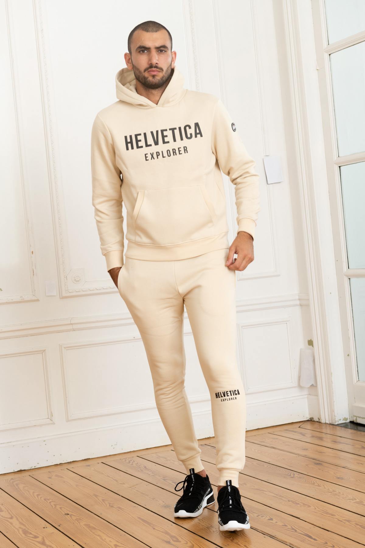 Pantalon Homme Helvetica Mountain Pioneers RACKAY CREAM — vue 3