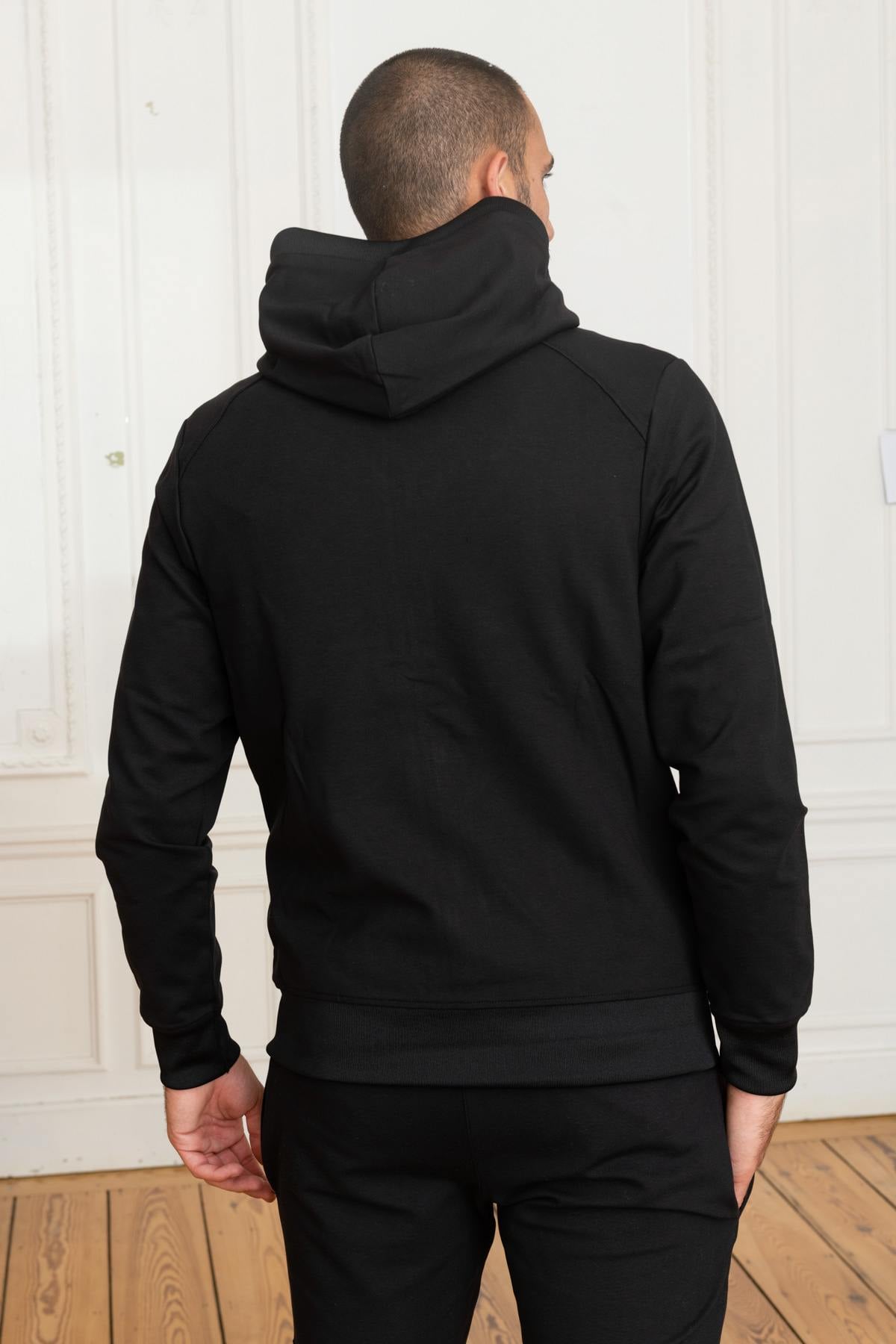 Pull/sweatshirt Homme Helvetica Mountain Pioneers WORTHON BLACK — vue 4