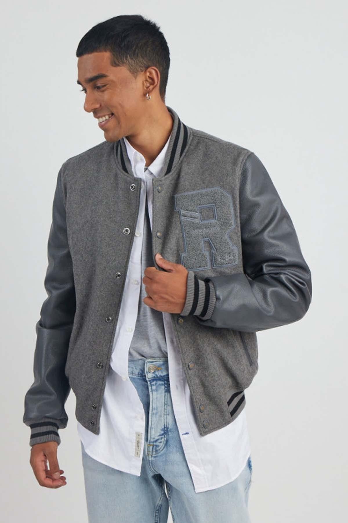 Herren Jacke Redskins OXFORD HATCH GREY — Ansicht 2
