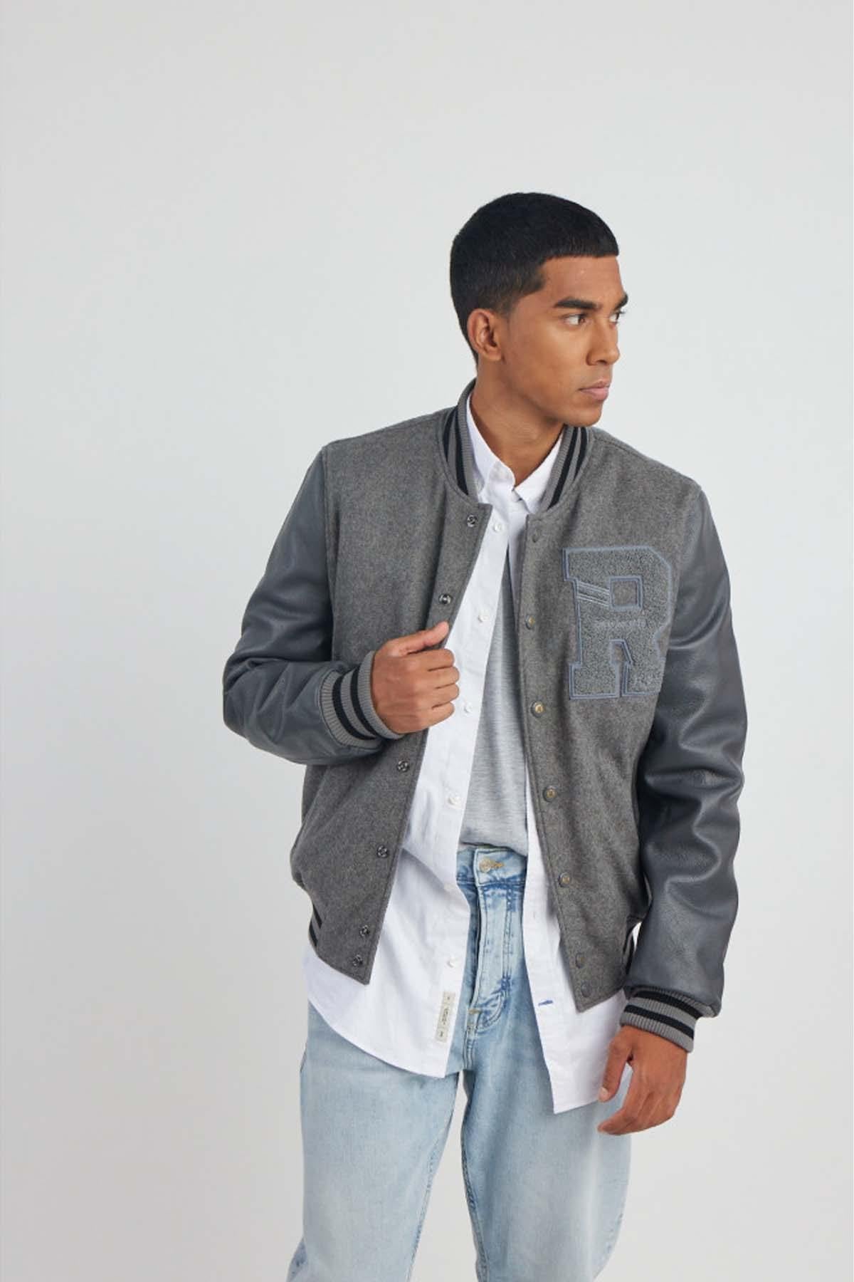 Herren Jacke Redskins OXFORD HATCH GREY — Ansicht 6