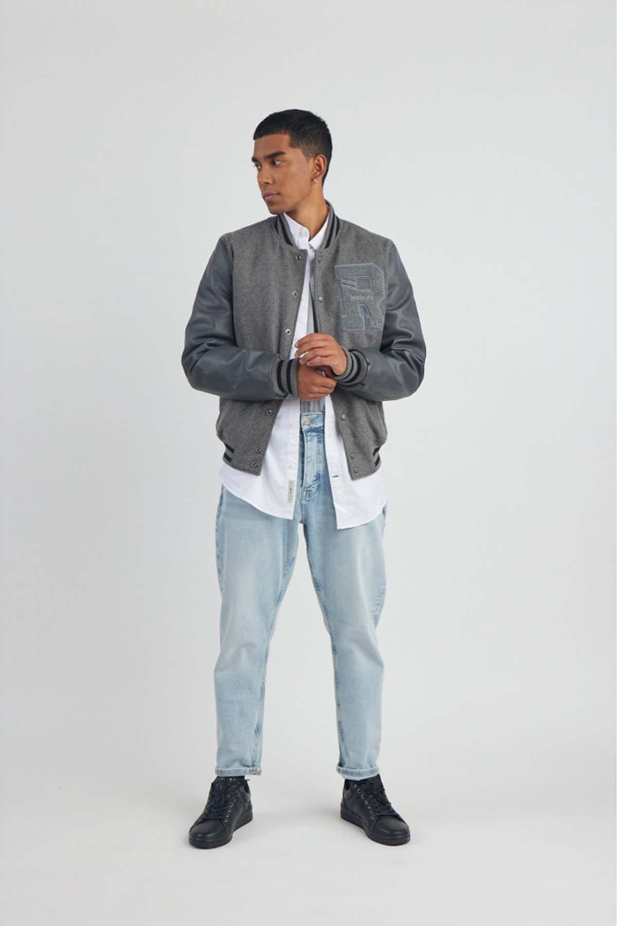 Herren Jacke Redskins OXFORD HATCH GREY — Ansicht 5