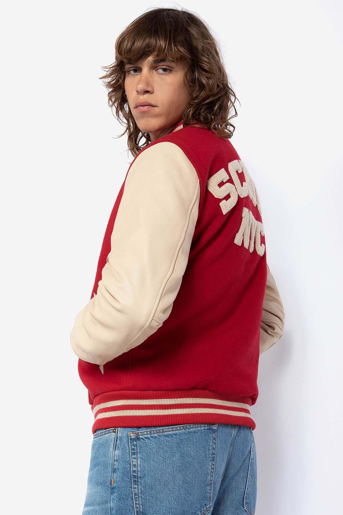 Blouson Homme Schott LC8705 RED/BEIGE  — vue 2