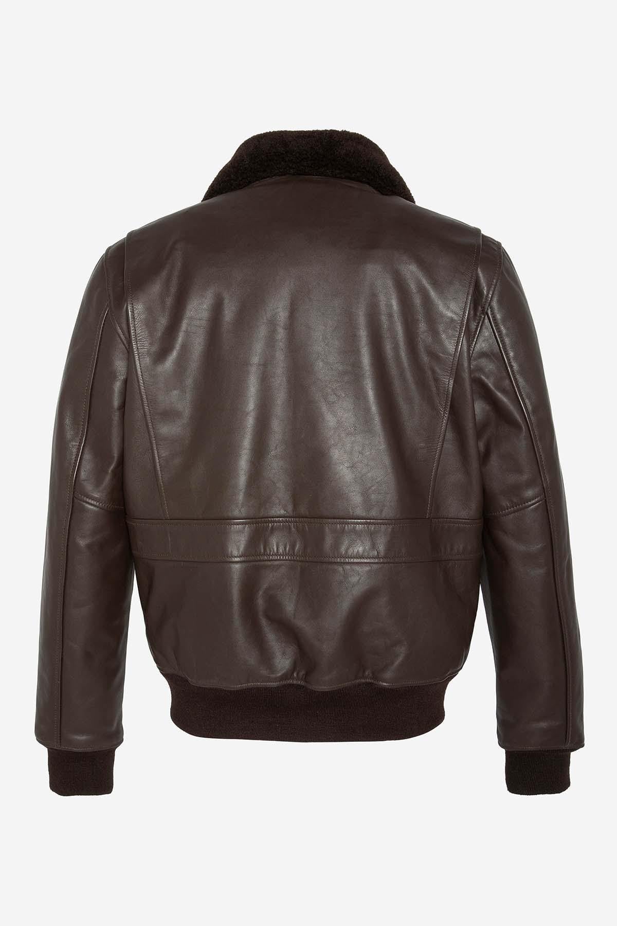 Herren Jacke Schott LCFLYW22 BROWN — Ansicht 7