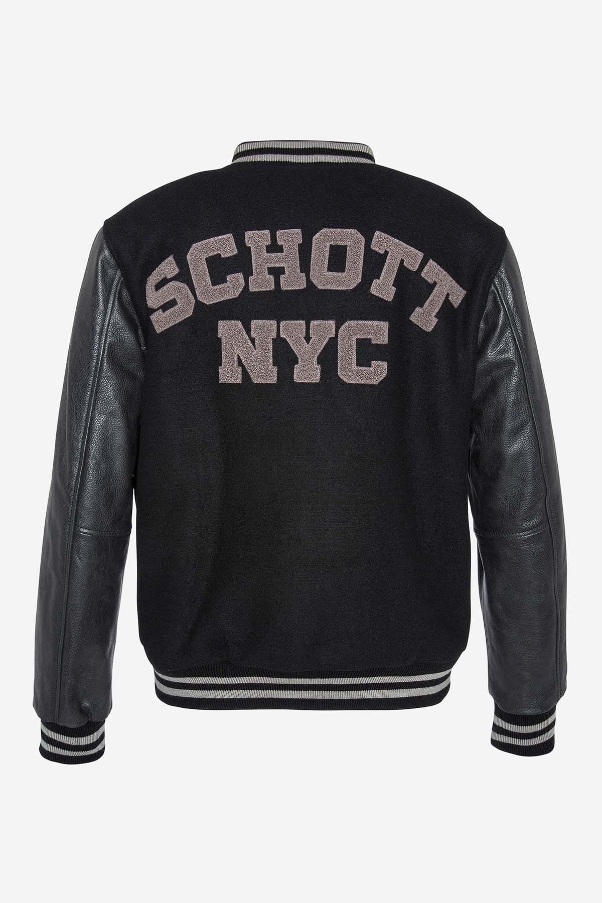 Herren Jacke Schott LC8705 BLACK/BLACK — Ansicht 1