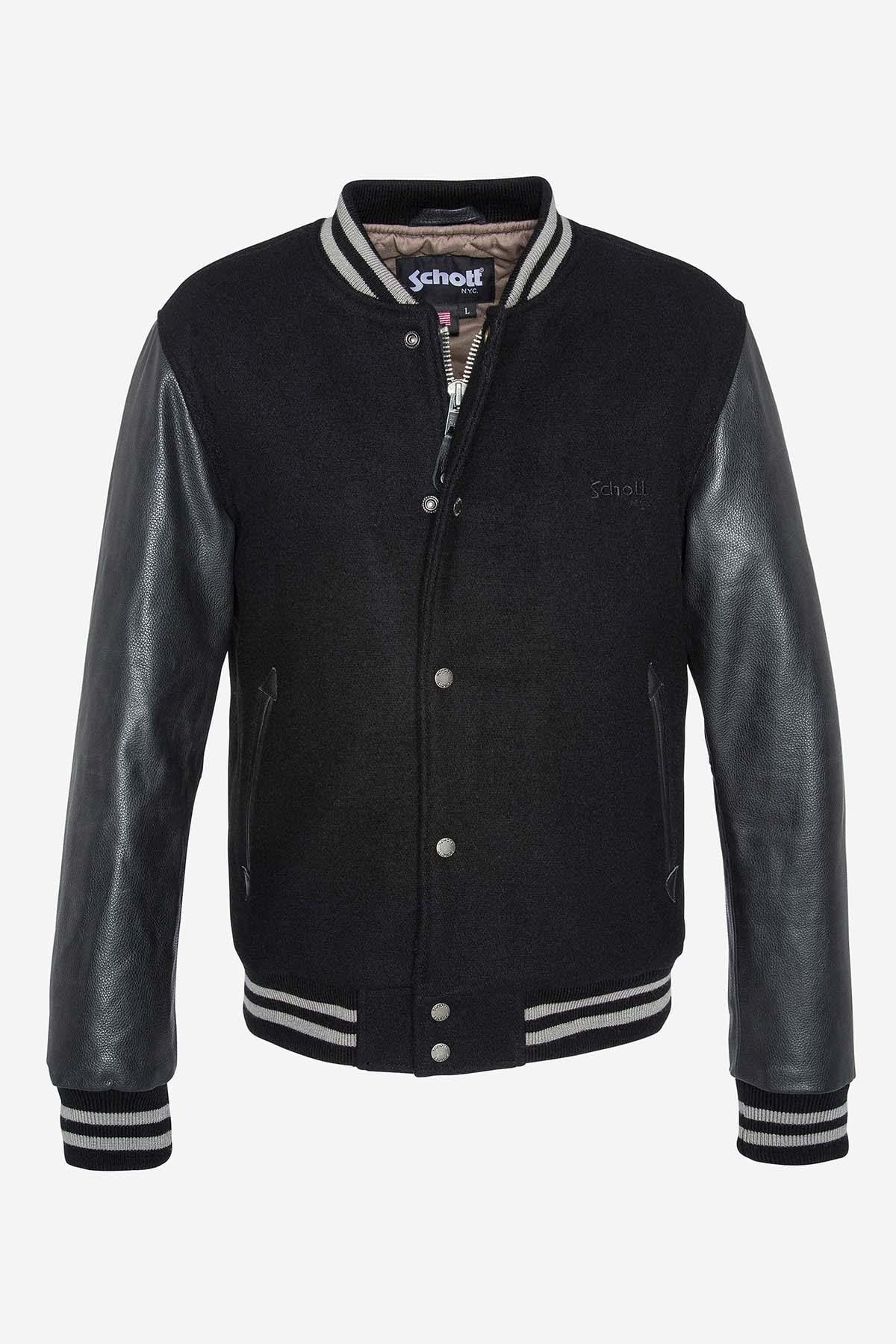 Herren Jacke Schott LC8705 BLACK/BLACK — Ansicht 2