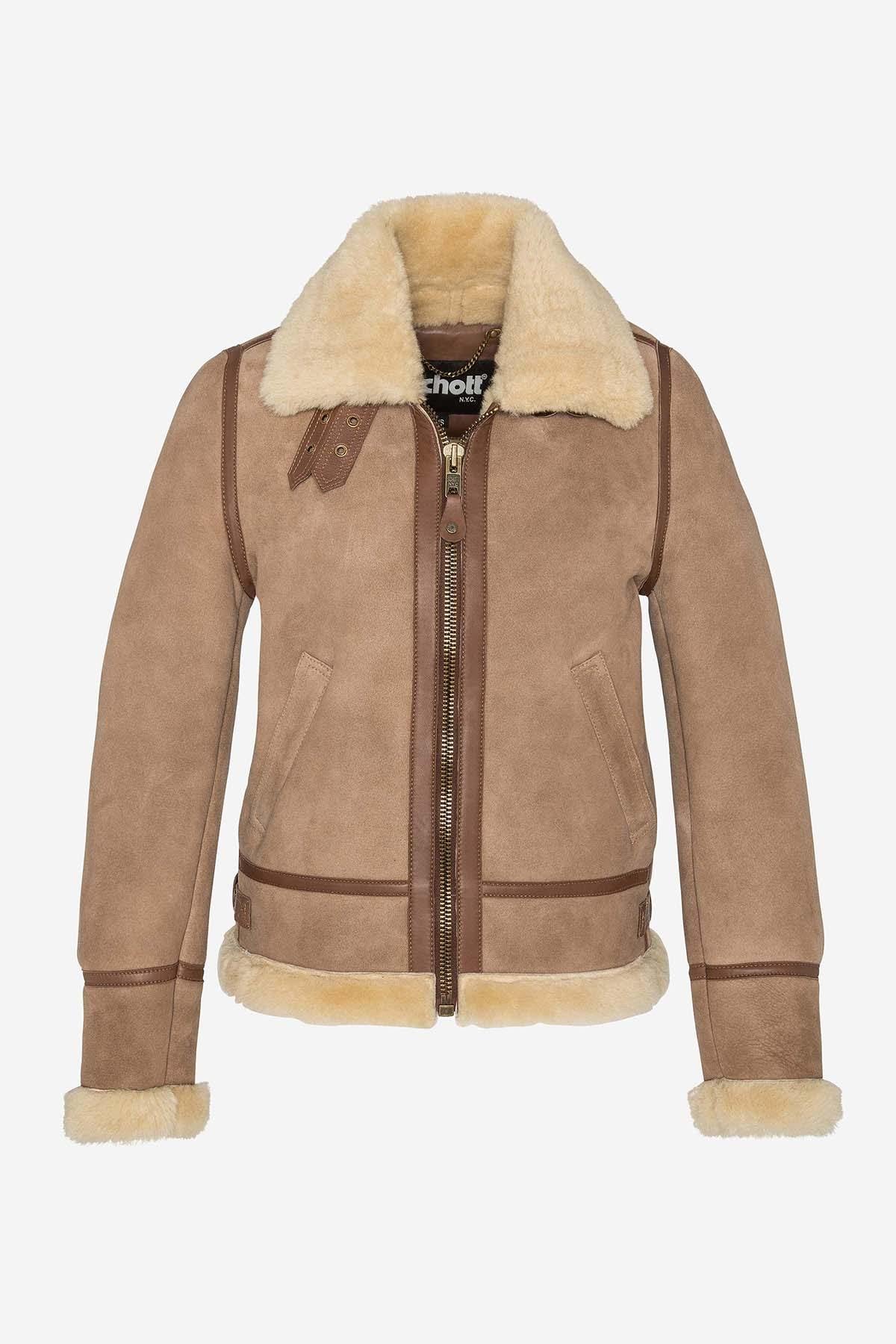 Chaqueta Mujeres Schott LCW1255A CAMEL — vista 5