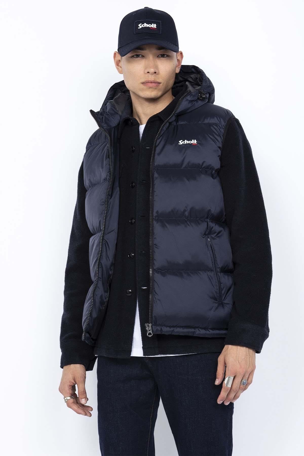 Herren Jacke Schott IDAHO2V NAVY — Ansicht 1