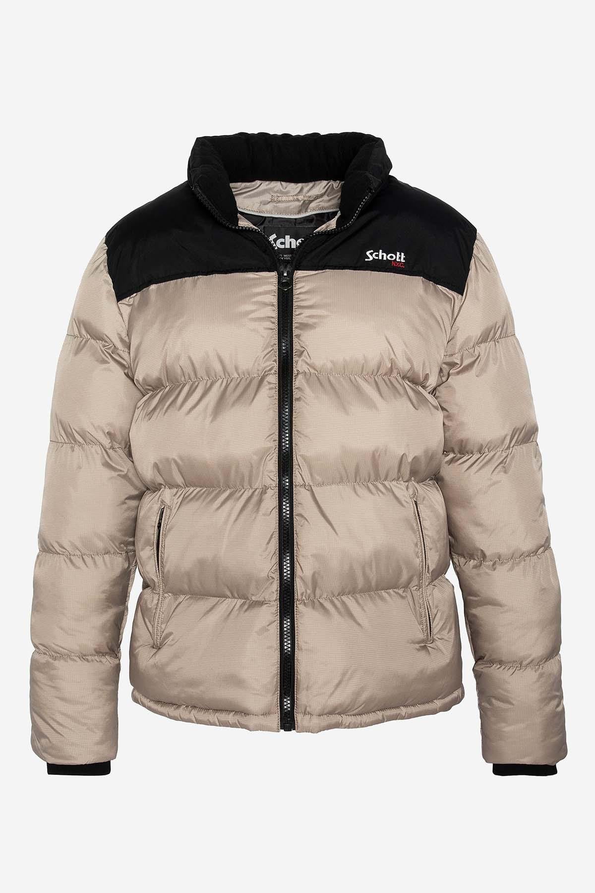 Blouson Homme Schott UTAH BEIGE — vue 7