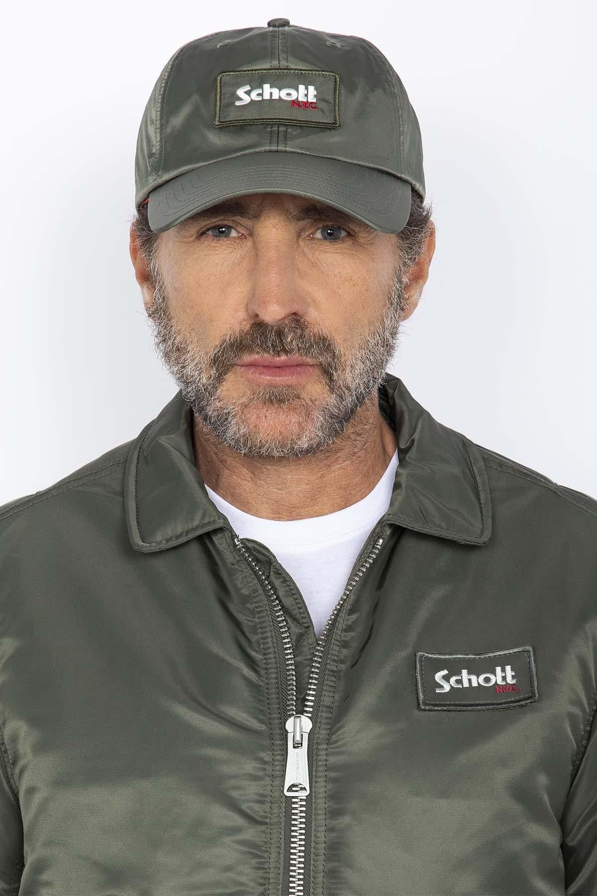 Blouson Homme Schott 210100RS SAGE KAKI — vue 4