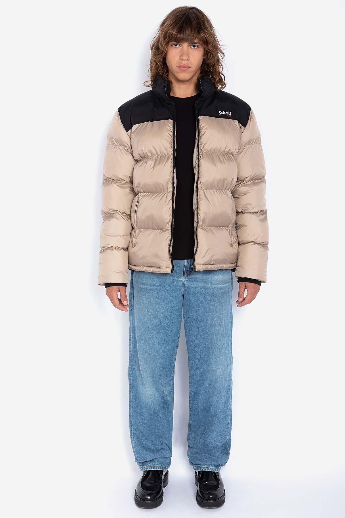 Blouson Homme Schott UTAH BEIGE — vue 3