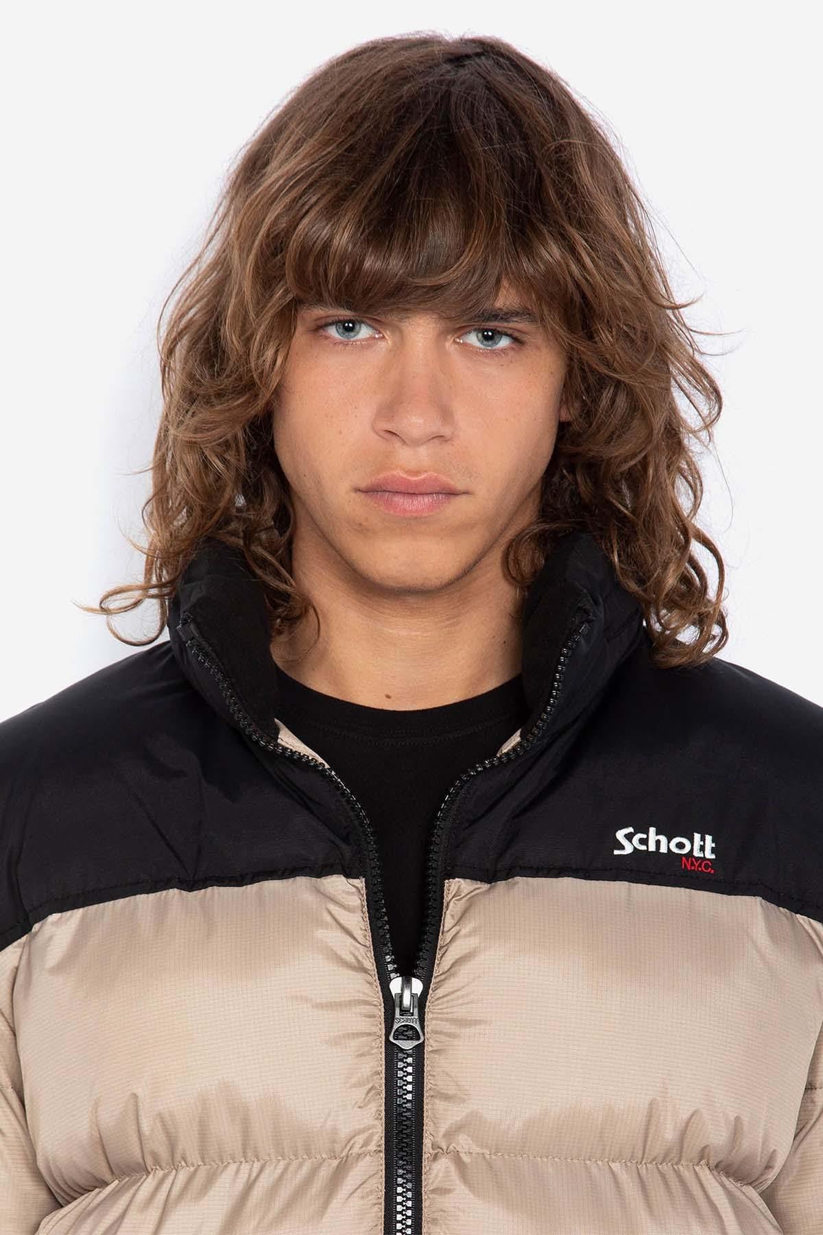 Blouson Homme Schott UTAH BEIGE — vue 5