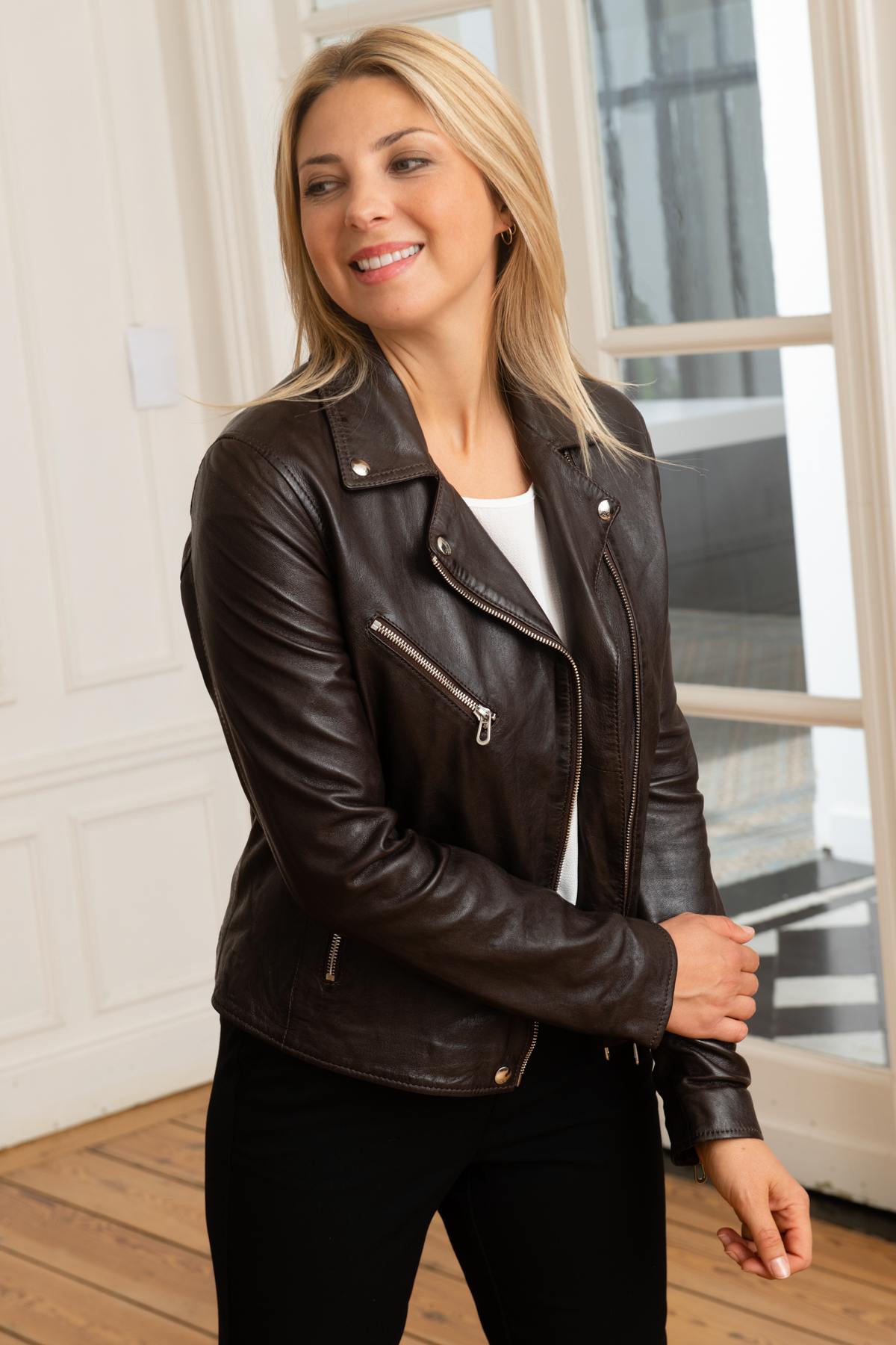 Damen Jacke Rose Garden OLYMPE LAMB VITA R.BROWN — Ansicht 1