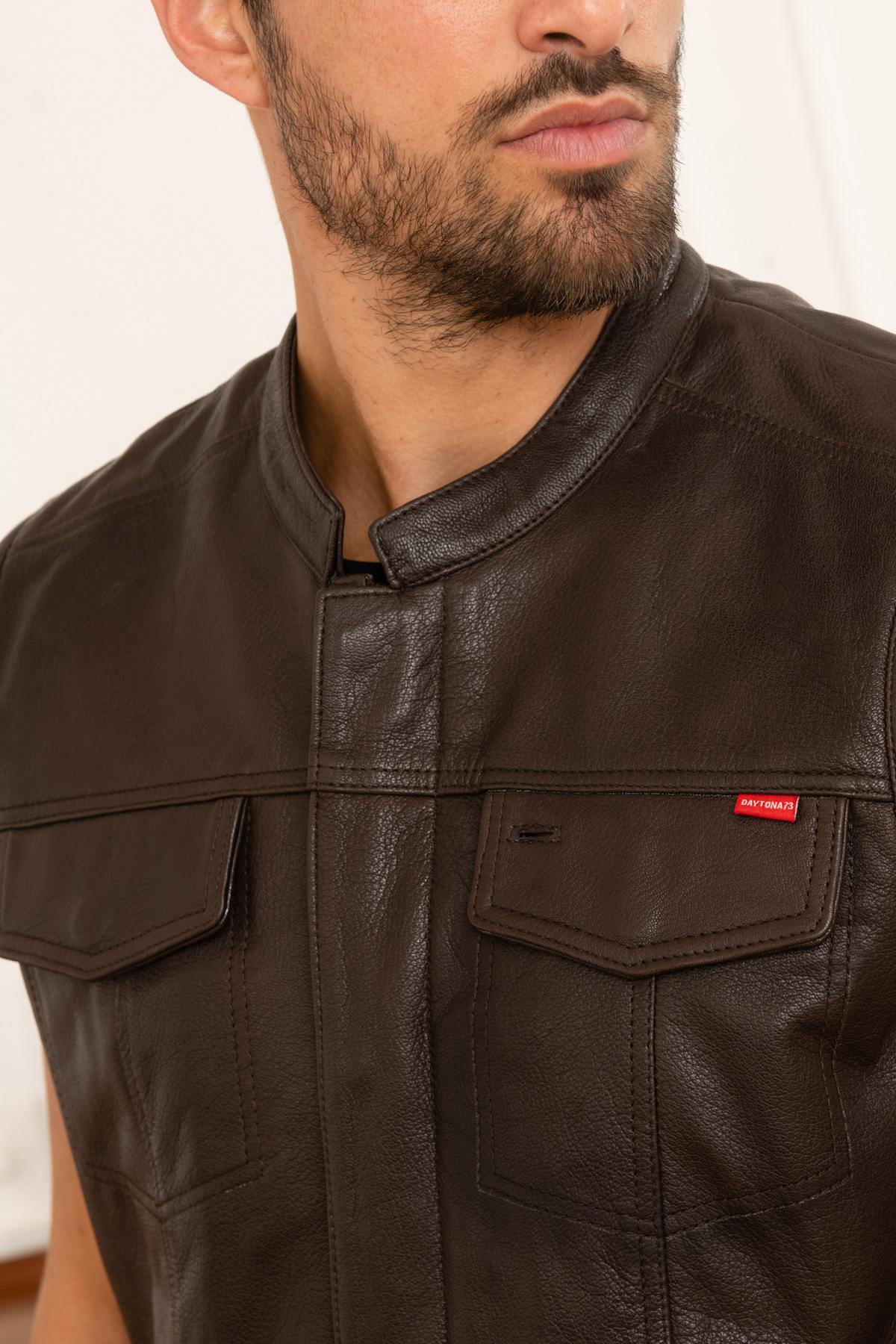 Giacche Uomo Daytona HOT ROAD GOAT DEER BROWN — vista 6
