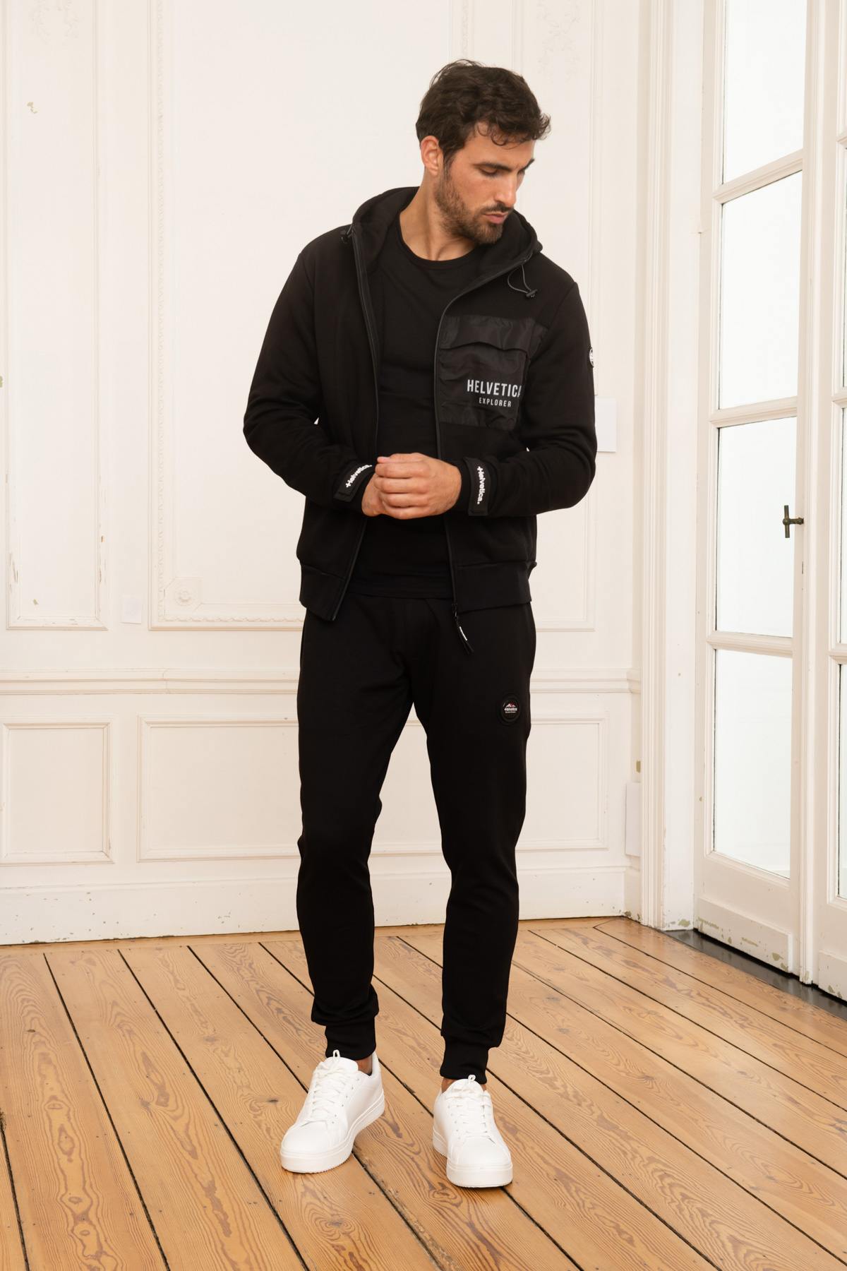 Jersey/sudadera Hombre Helvetica Mountain Pioneers MANDAY BLACK — vista 2