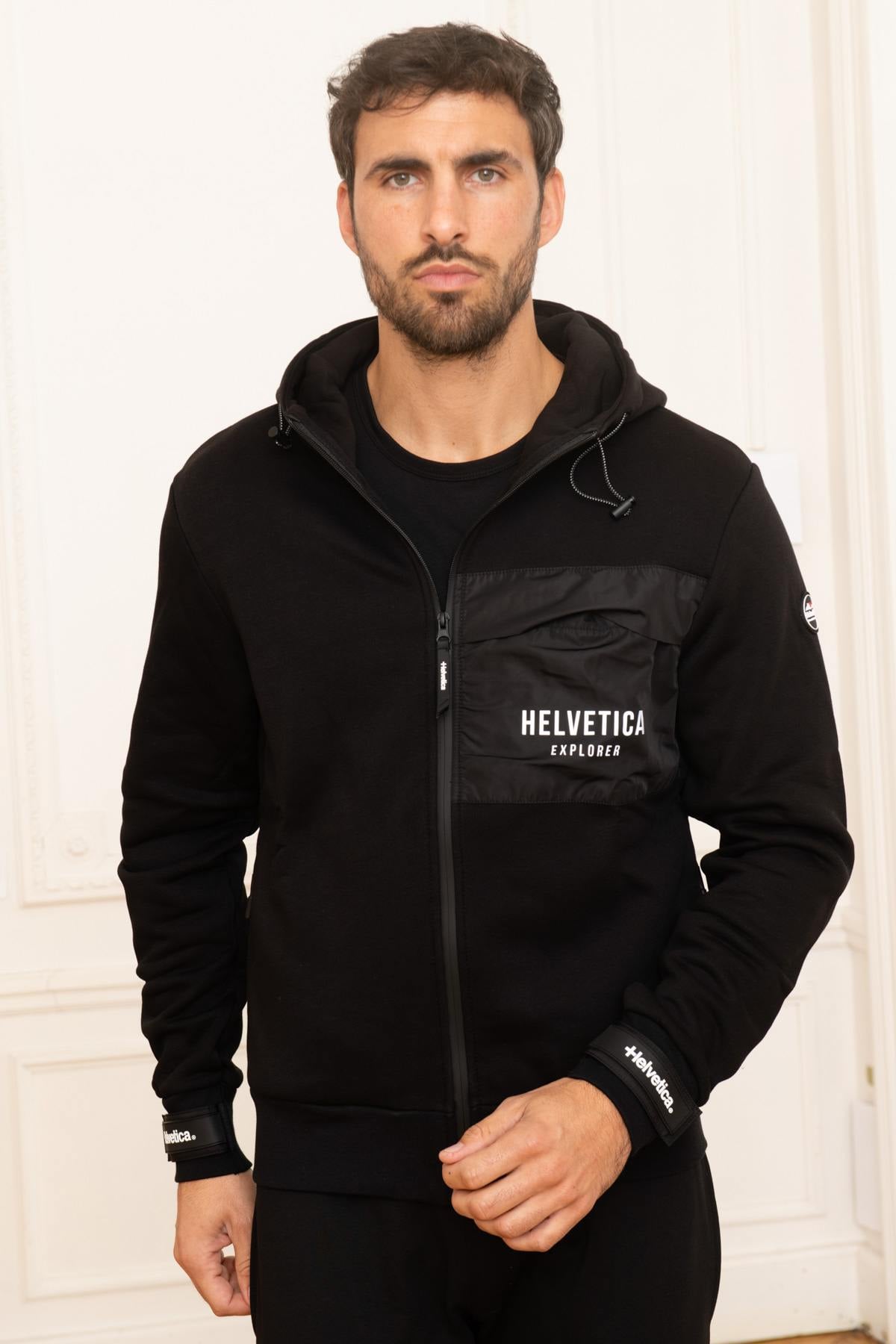 Jersey/sudadera Hombre Helvetica Mountain Pioneers MANDAY BLACK — vista 5