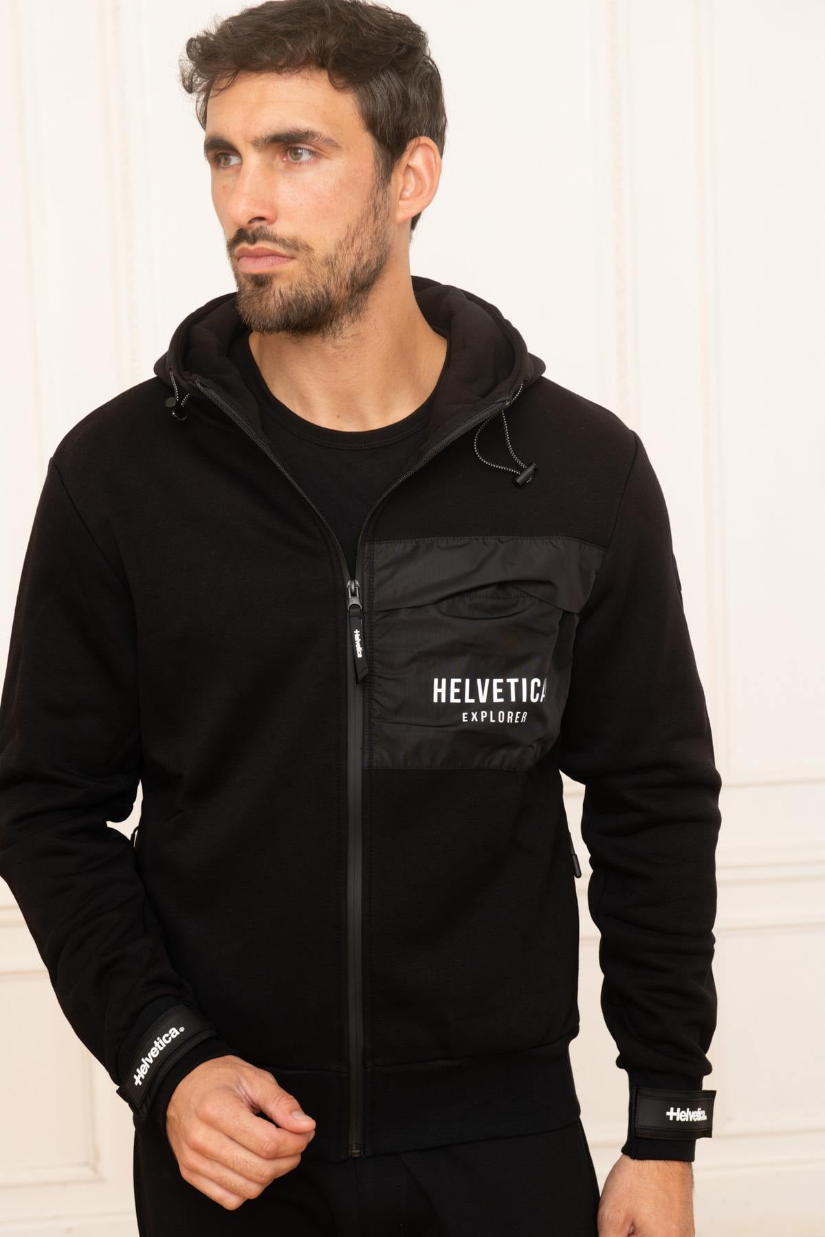 Jersey/sudadera Hombre Helvetica Mountain Pioneers MANDAY BLACK — vista 1