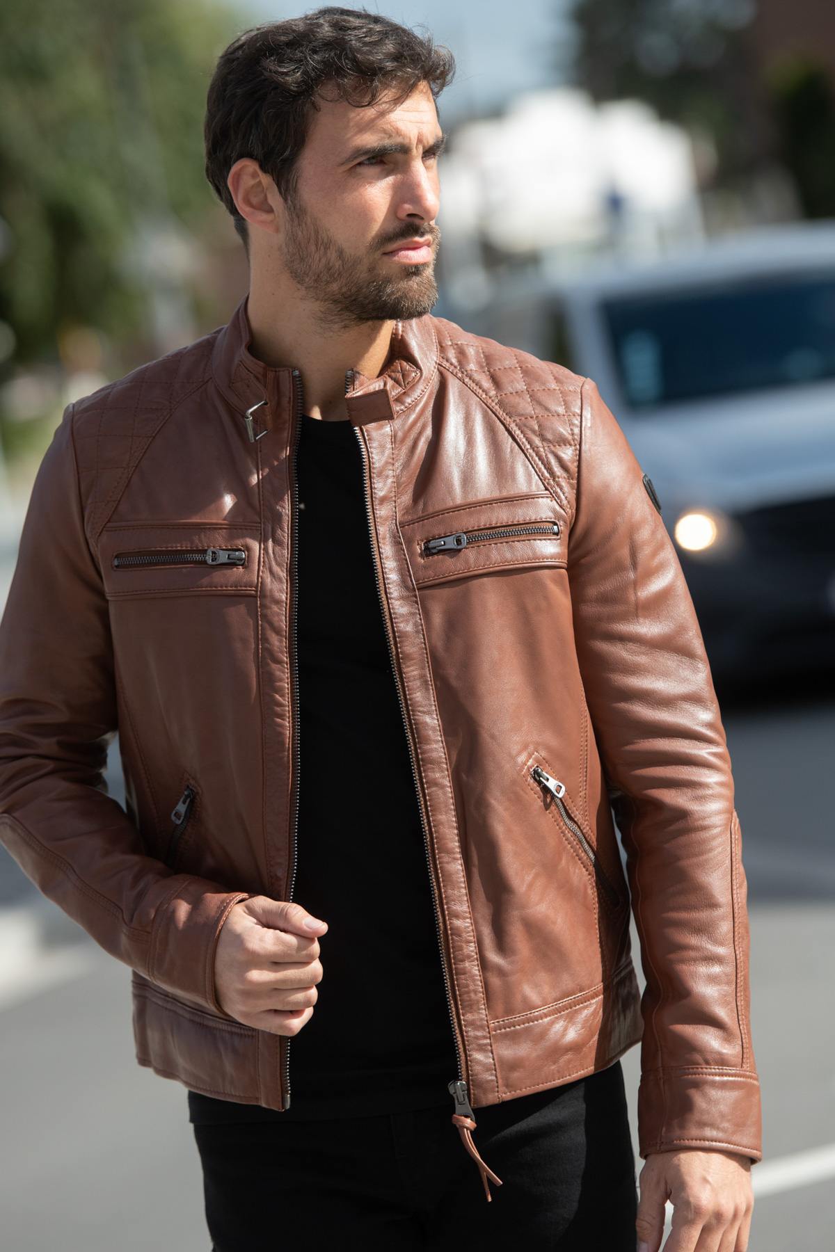 Chaqueta Hombre Redskins BALBOA HOLSTER COGNAC  — vista 1