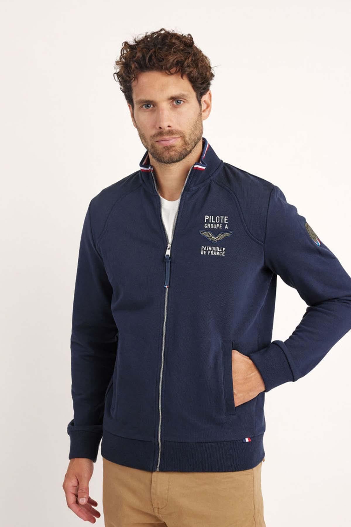 Maglione/felpa Uomo Patrouille De France ACTIVE FRENCH NAVY BLUE — vista 1