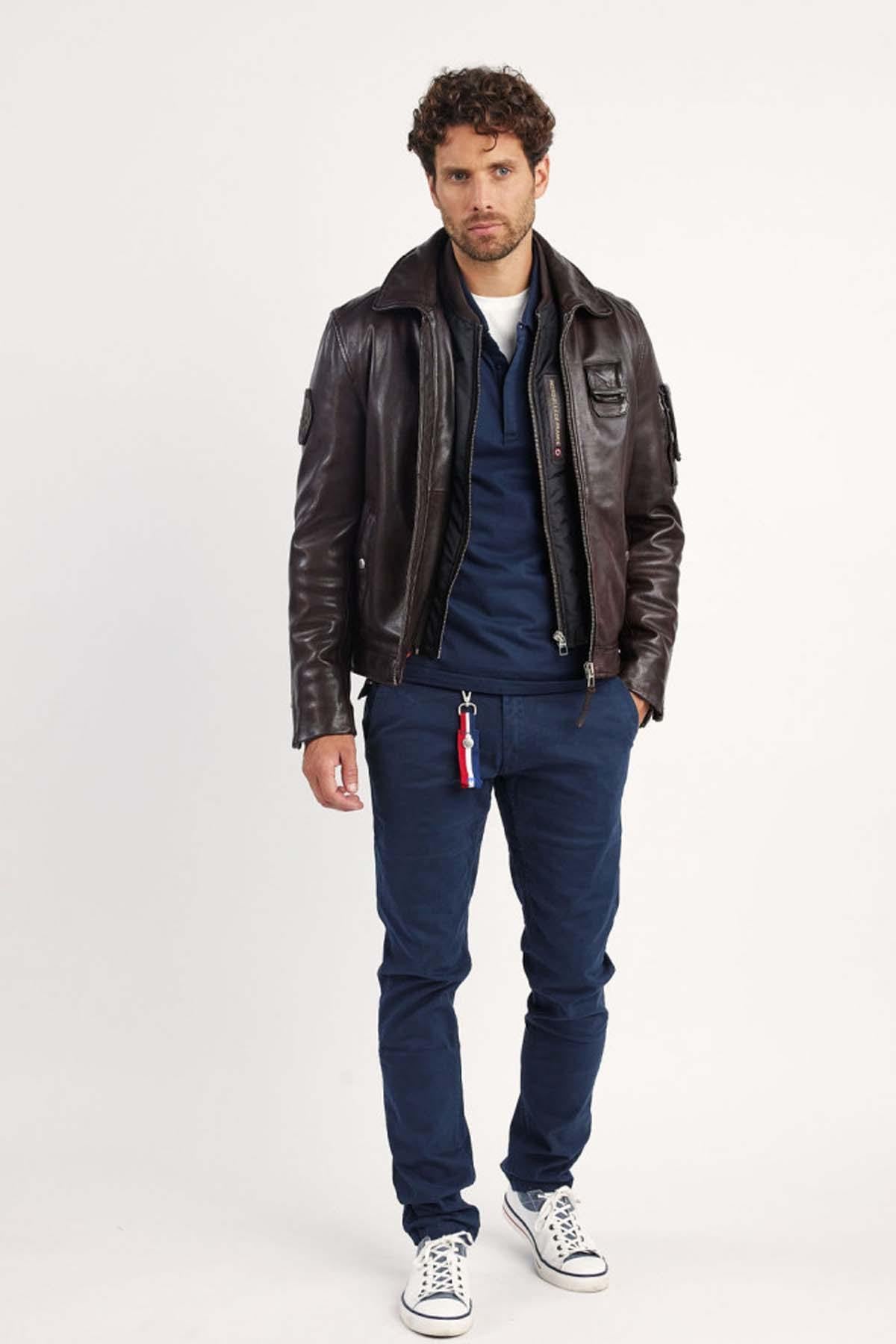Herren Jacke Patrouille De France JAEGGER ALPHA BROWN — Ansicht 3