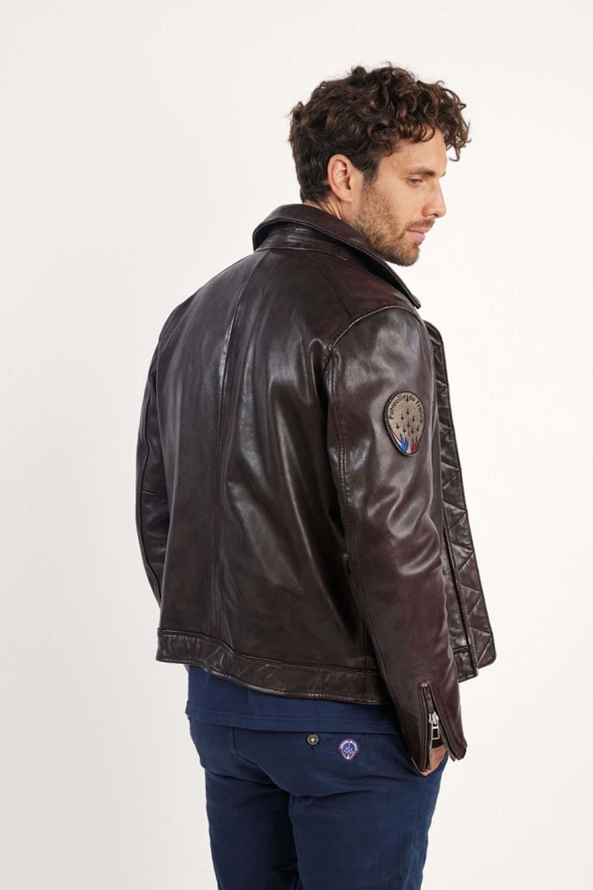 Herren Jacke Patrouille De France JAEGGER ALPHA BROWN — Ansicht 7