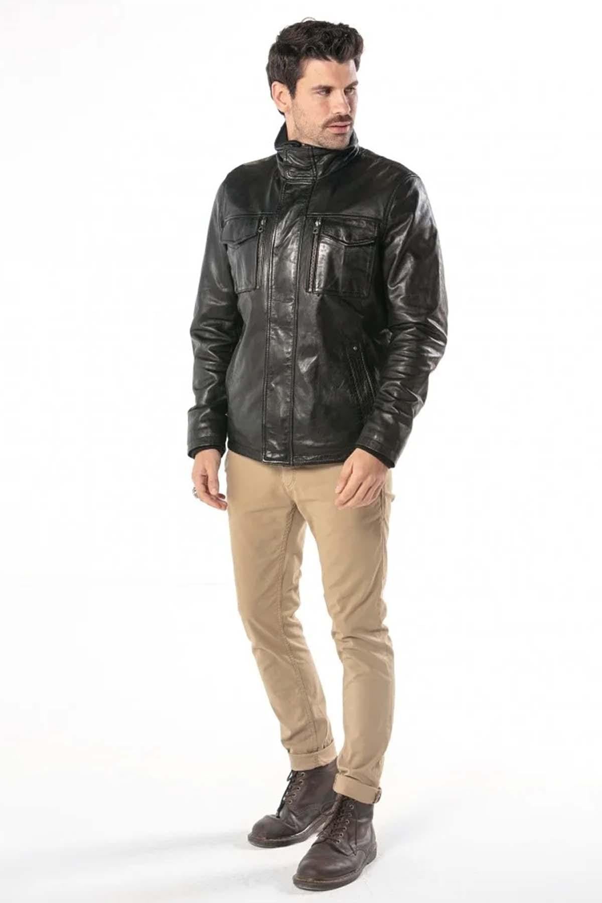 Giacche Uomo Daytona ANDERSON IC SHEEP TIGER BLACK — vista 3