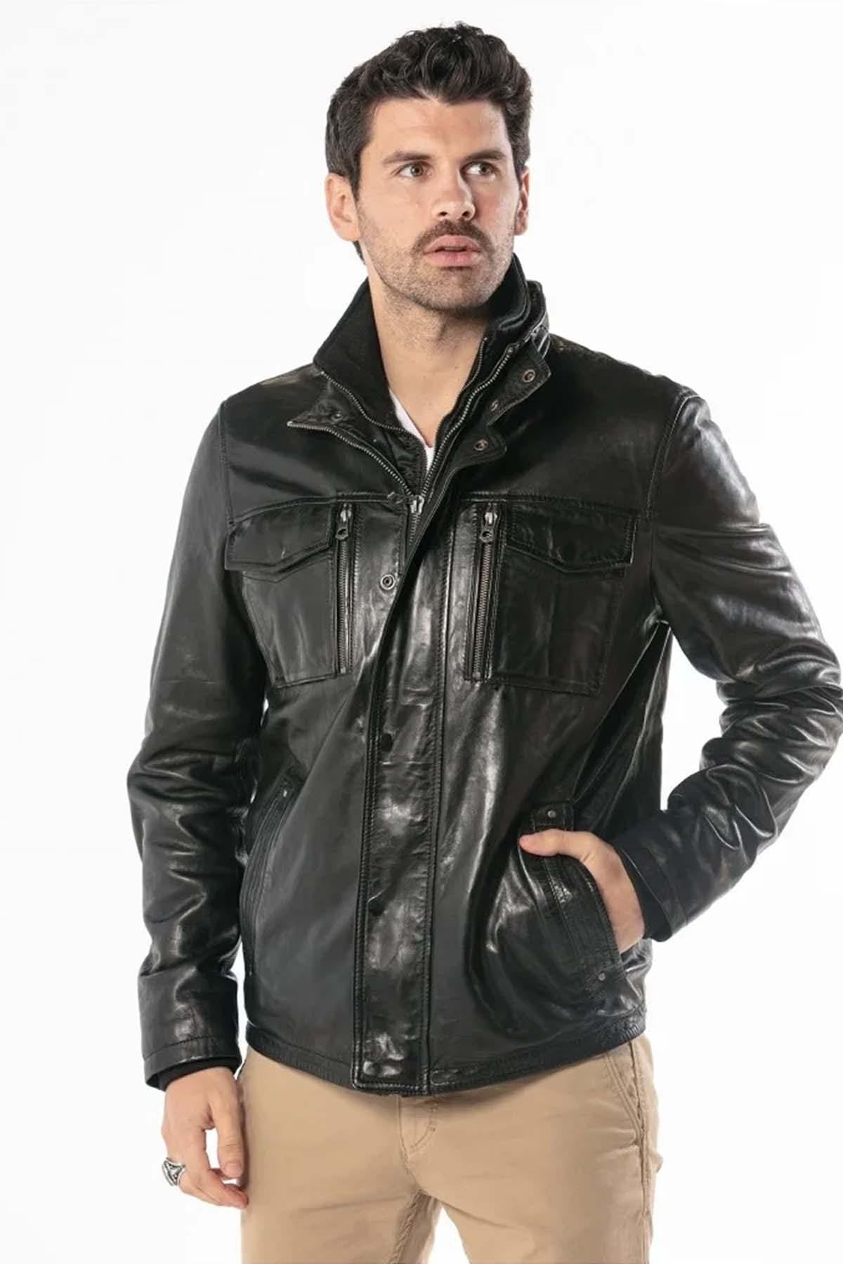 Giacche Uomo Daytona ANDERSON IC SHEEP TIGER BLACK — vista 5
