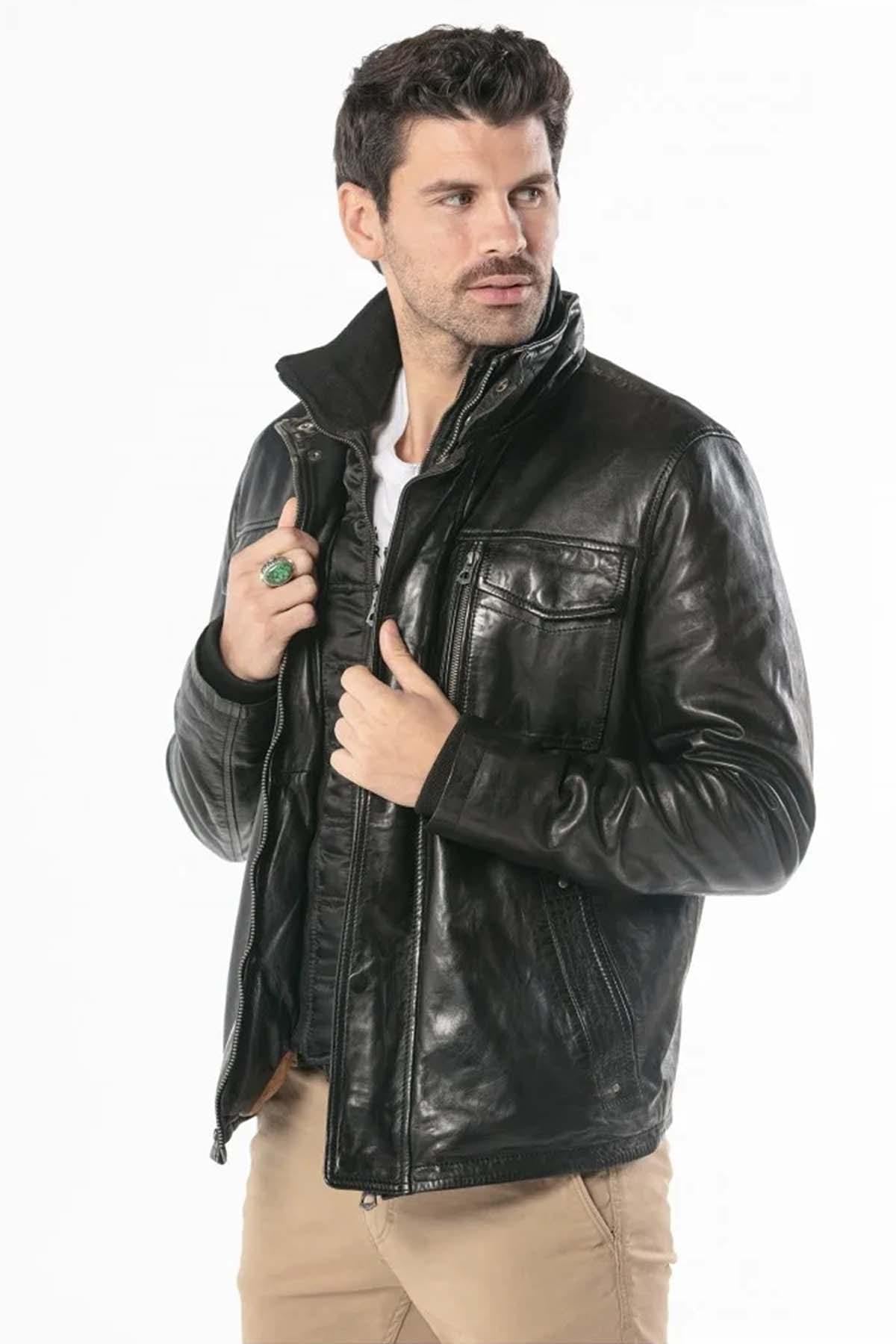 Giacche Uomo Daytona ANDERSON IC SHEEP TIGER BLACK — vista 2