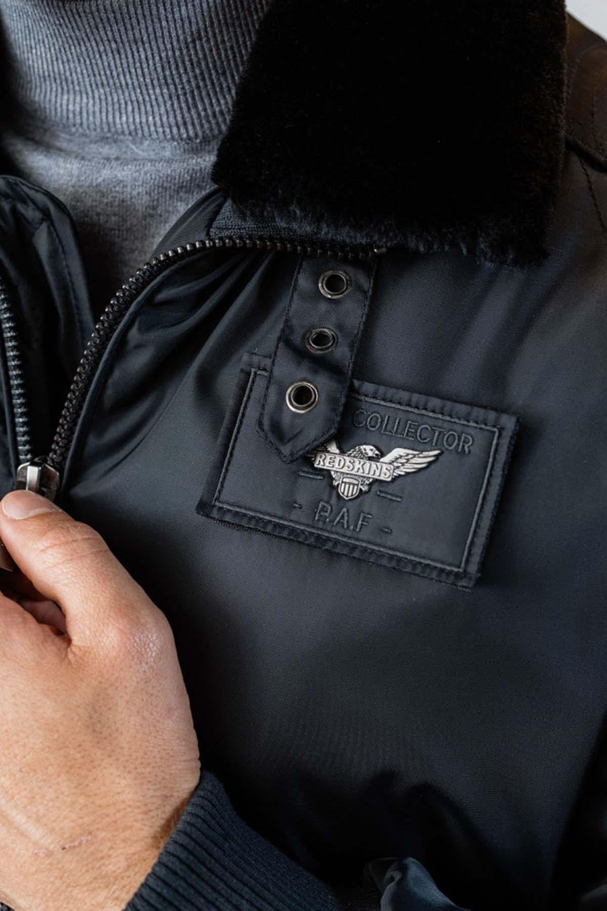 Chaqueta Hombre Patrouille De France HURRICAN FIGHTER NAVY BLUE — vista 7