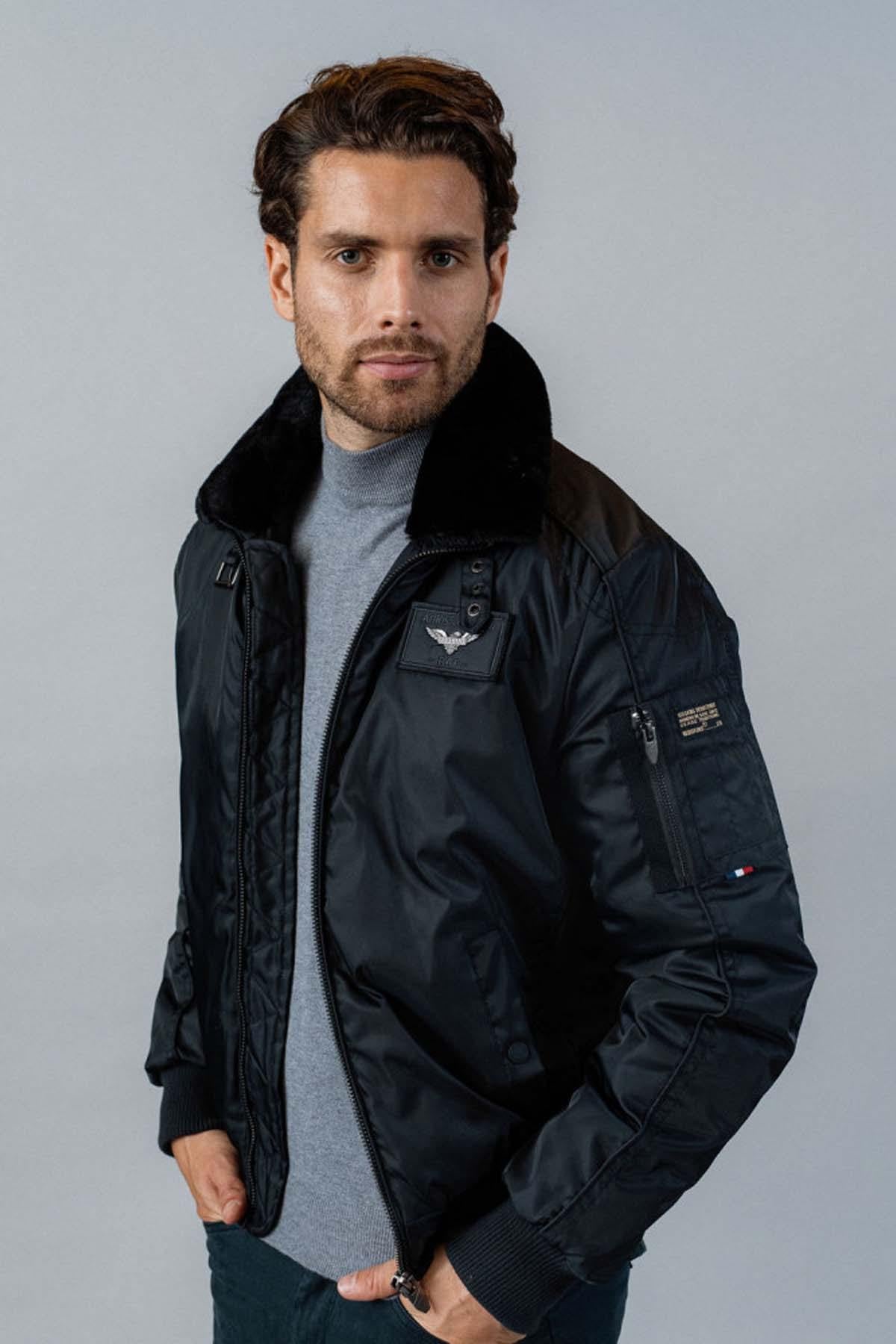 Chaqueta Hombre Patrouille De France HURRICAN FIGHTER NAVY BLUE — vista 10
