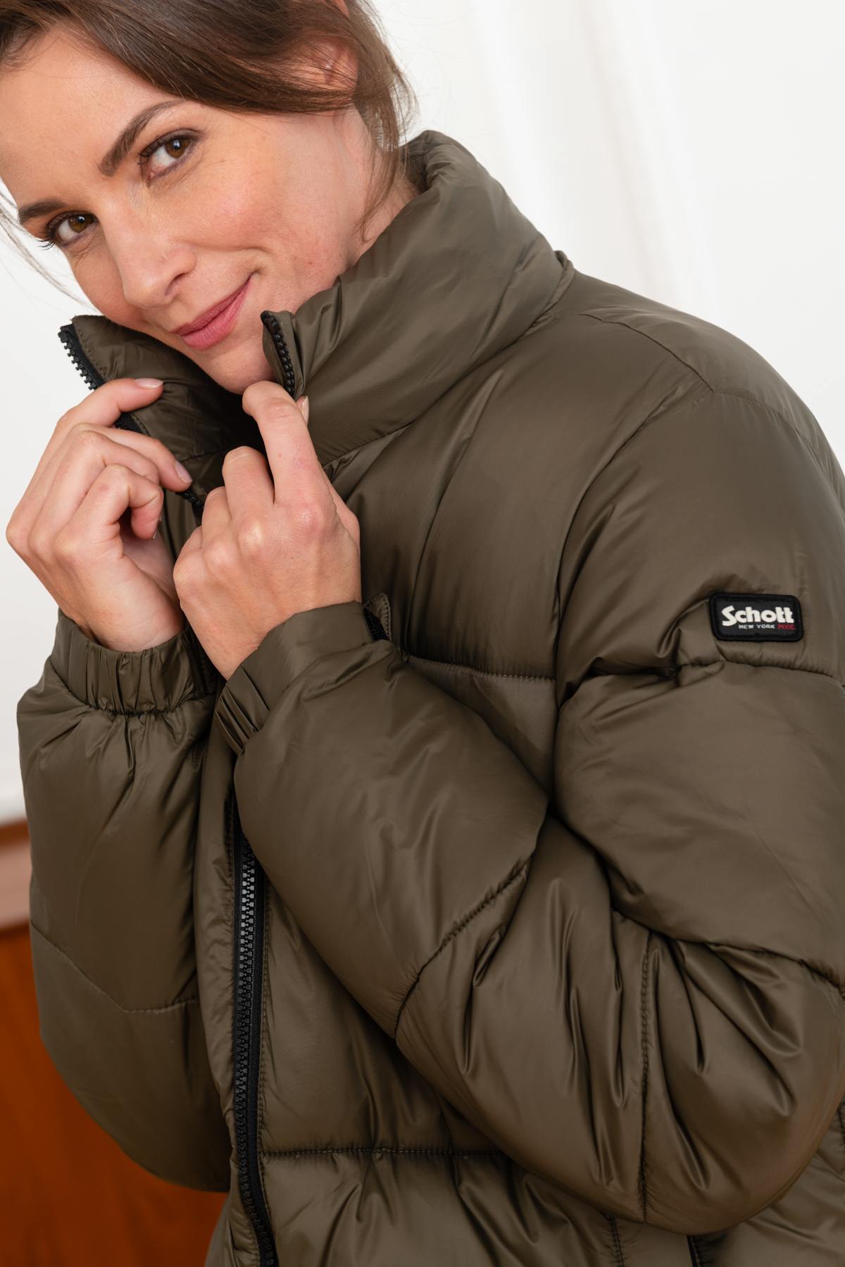Chaqueta Mujeres Schott BELSTARWRS BRONZE — vista 8