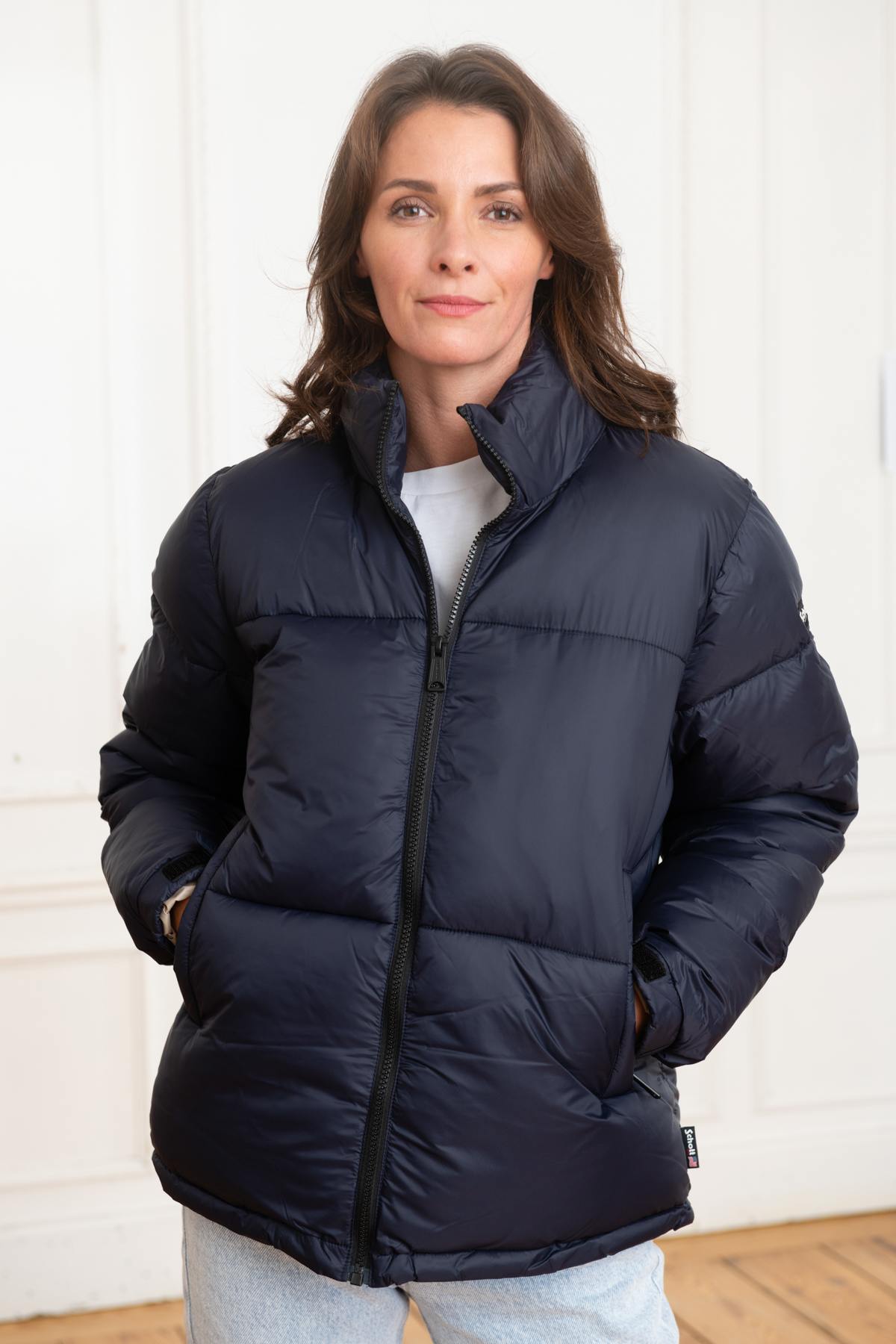 Chaqueta Mujeres Schott BELSTARWRS NAVY — vista 4