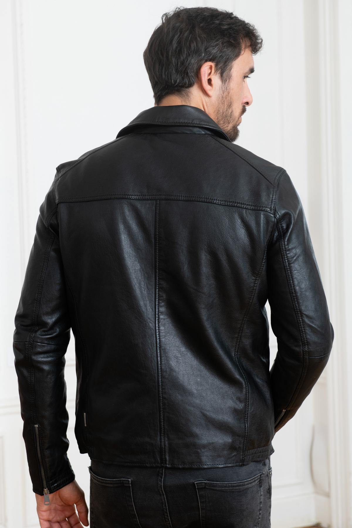 Blouson Homme Cityzen RICHMOND BLACK - Cuir-city.com