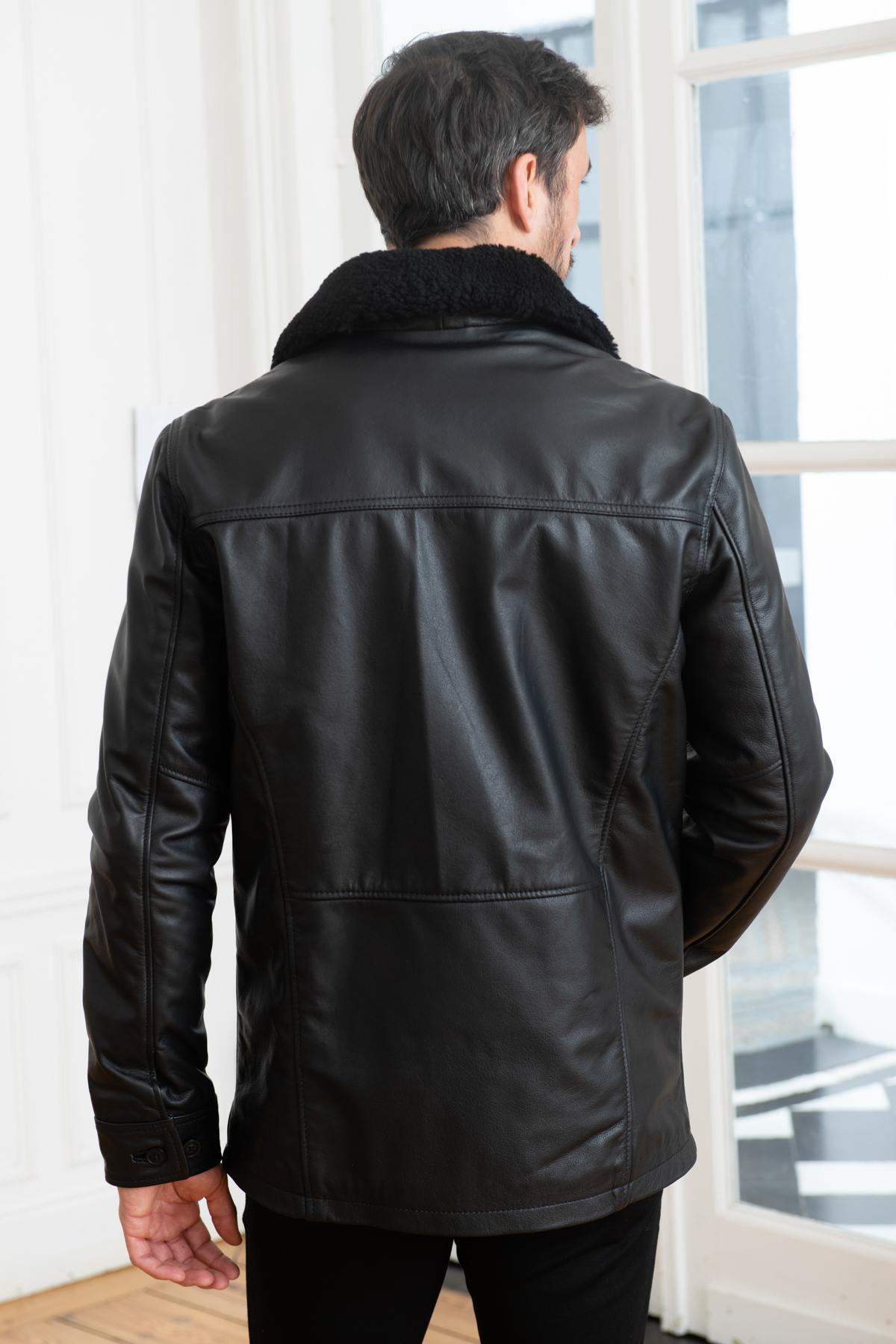 Herren Mantel Schott LCMAINE BLACK — Ansicht 5