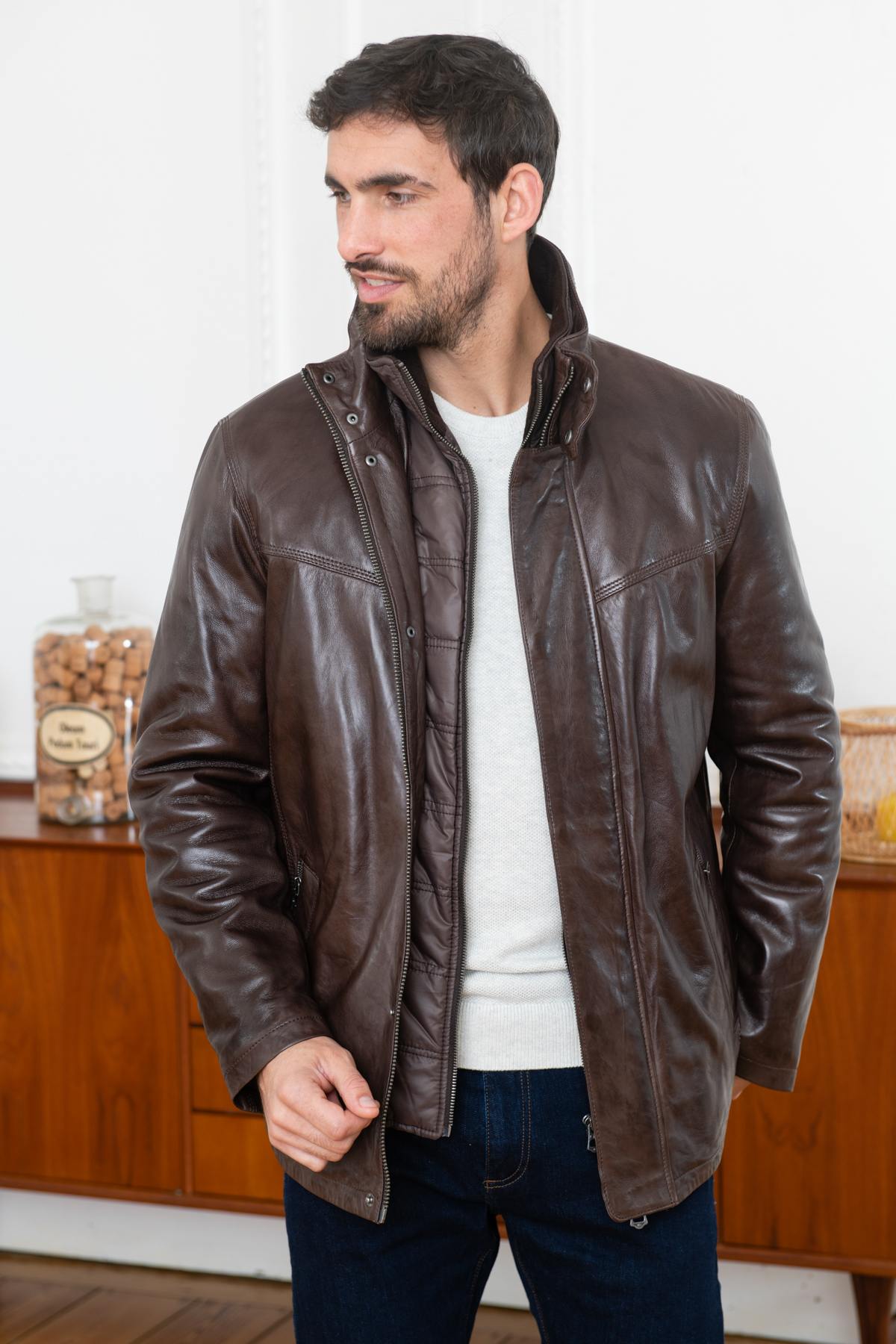 Herren Mantel Daytona DARWIN IC LAMB ZENITH BROWN  — Ansicht 1