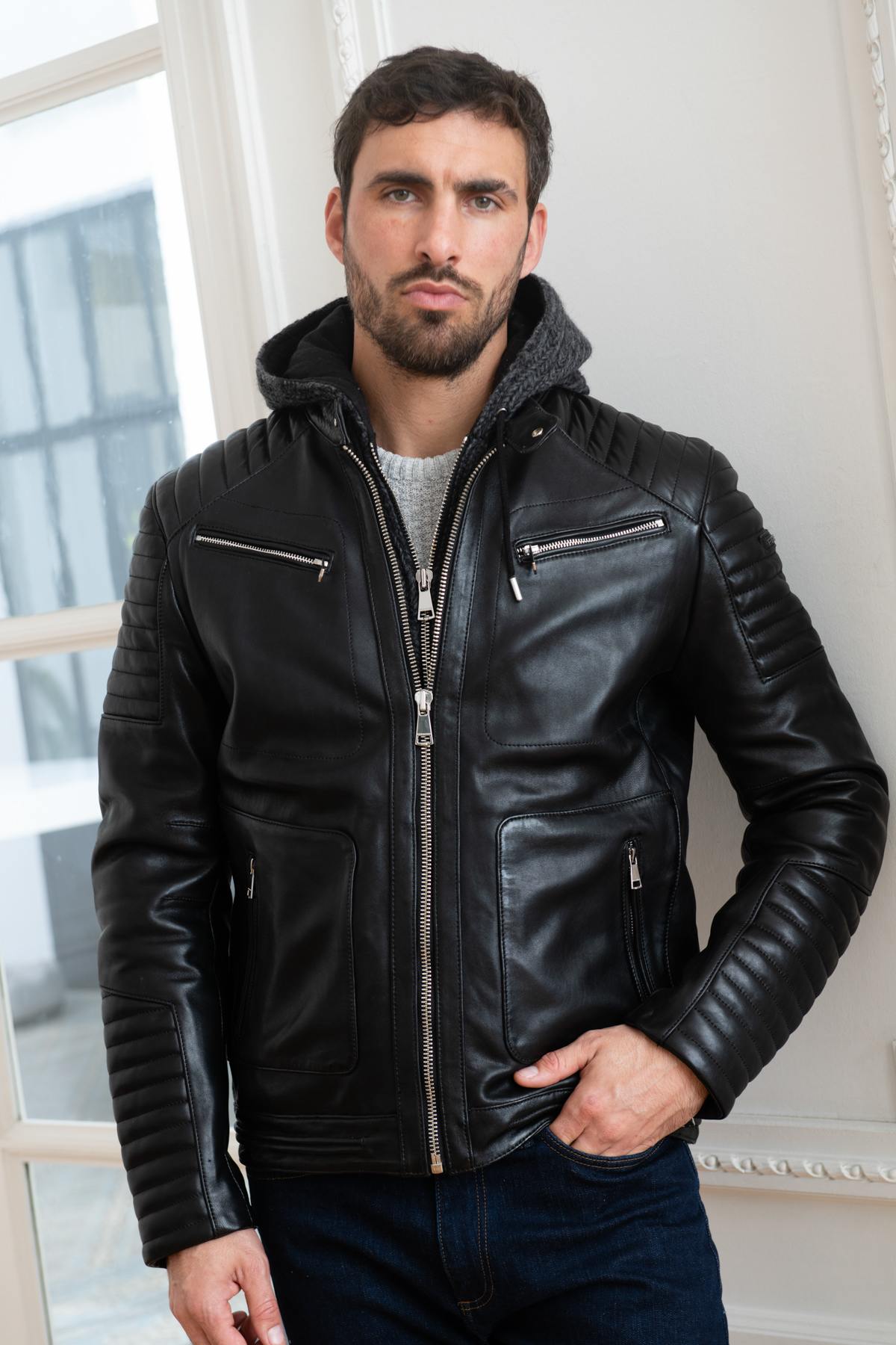 Chaqueta Hombre Redskins BYRON MOJITO BLACK  — vista 4