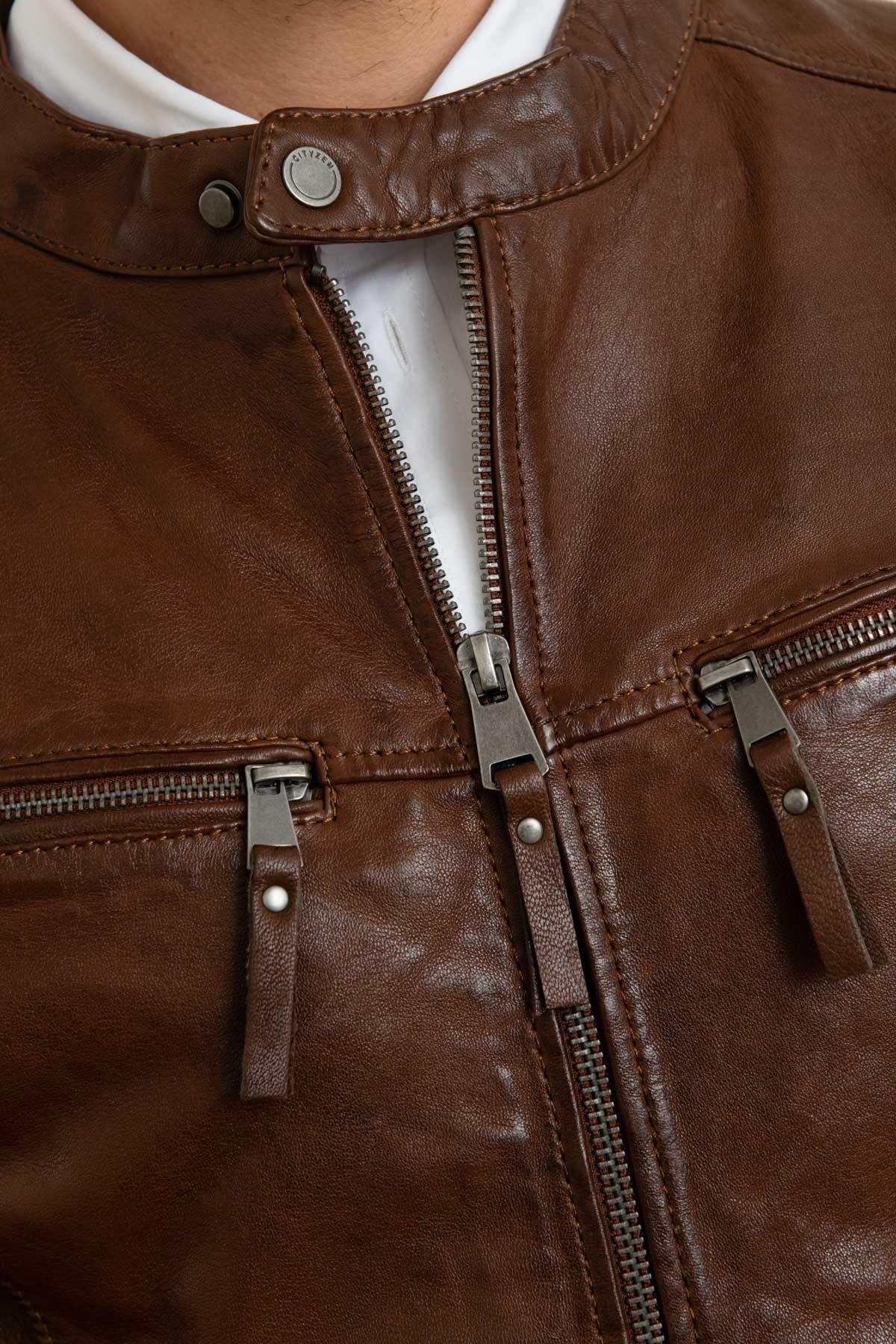 Herren Jacke Cityzen KANSAS MID BROWN — Ansicht 4