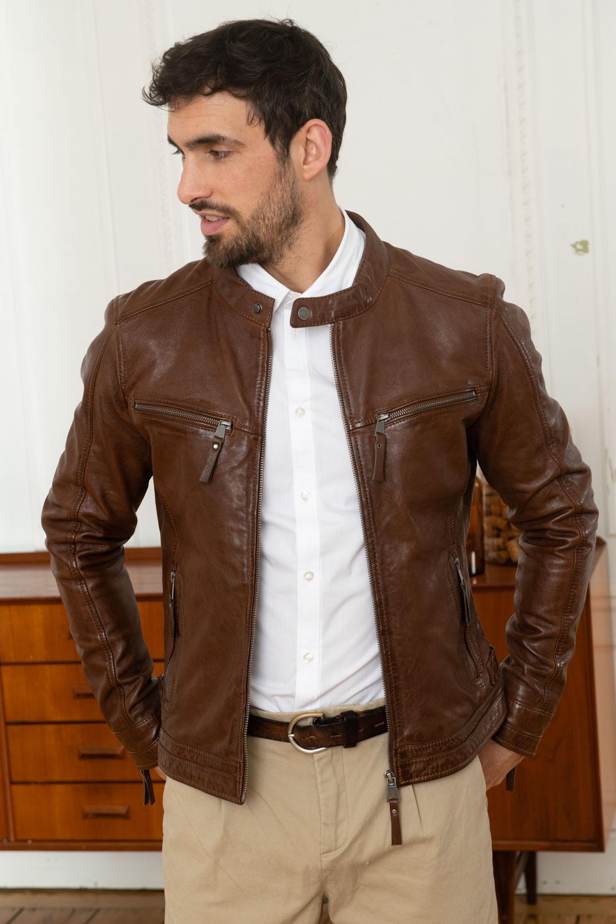 Herren Jacke Cityzen KANSAS MID BROWN — Ansicht 6