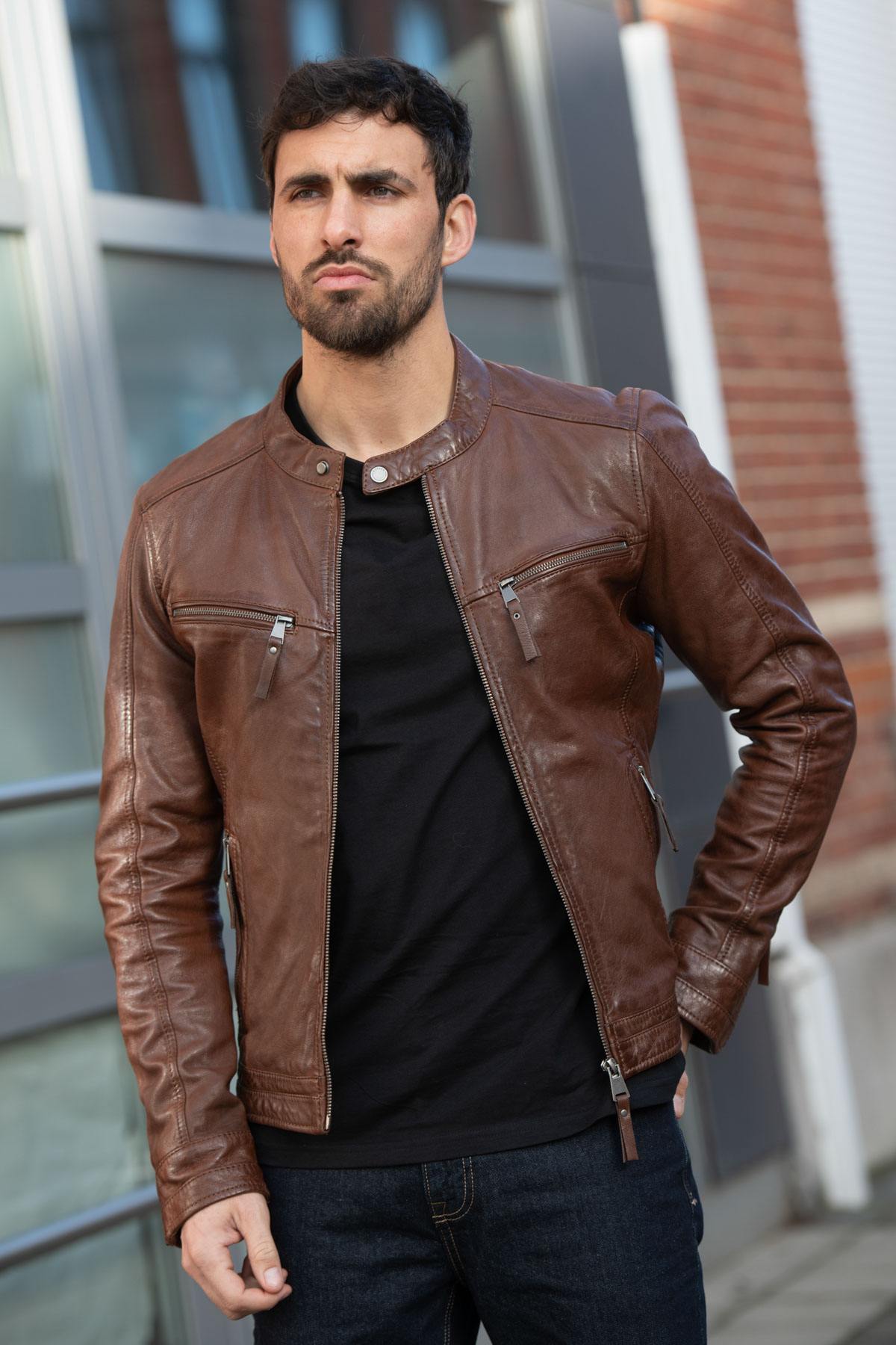 Herren Jacke Cityzen KANSAS MID BROWN — Ansicht 1