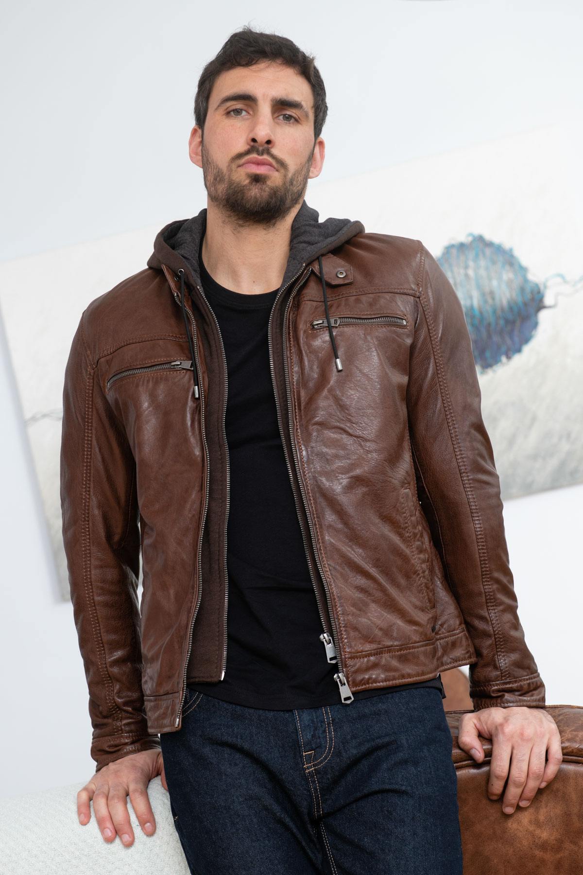 Giacche Uomo Cityzen PHILADELPHIA 3 BROWN — vista 1