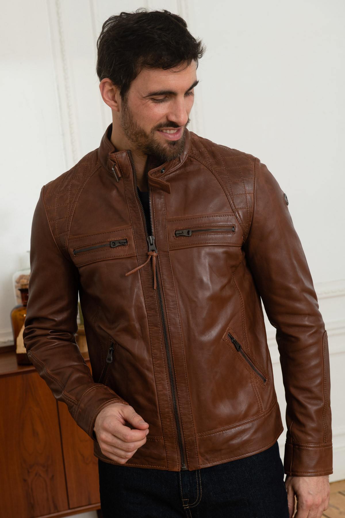 Chaqueta Hombre Redskins BALBOA HOLSTER COGNAC  — vista 5