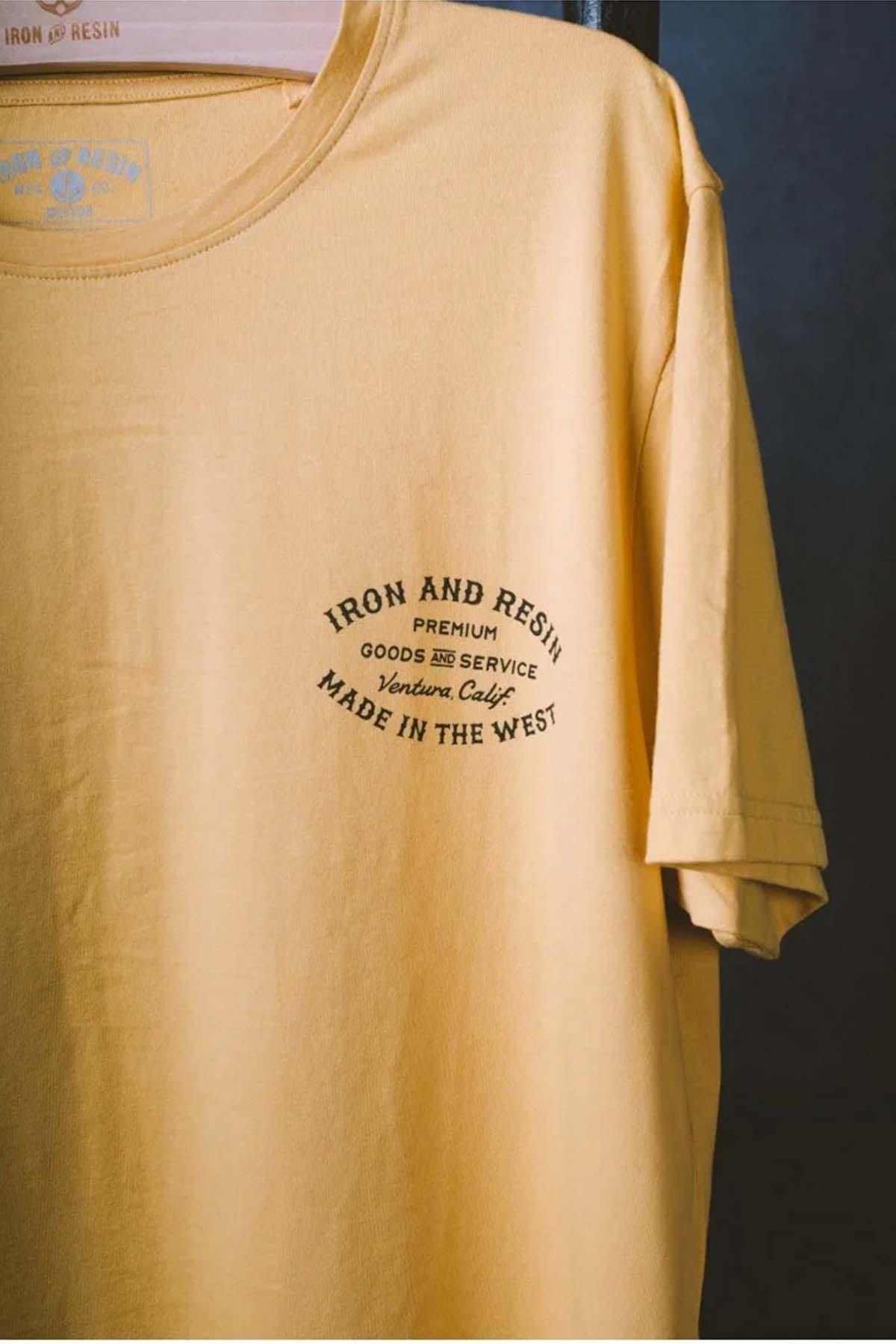 Tee Shirt Homme Iron & Resin ROTARY TEE GOLD — vue 6