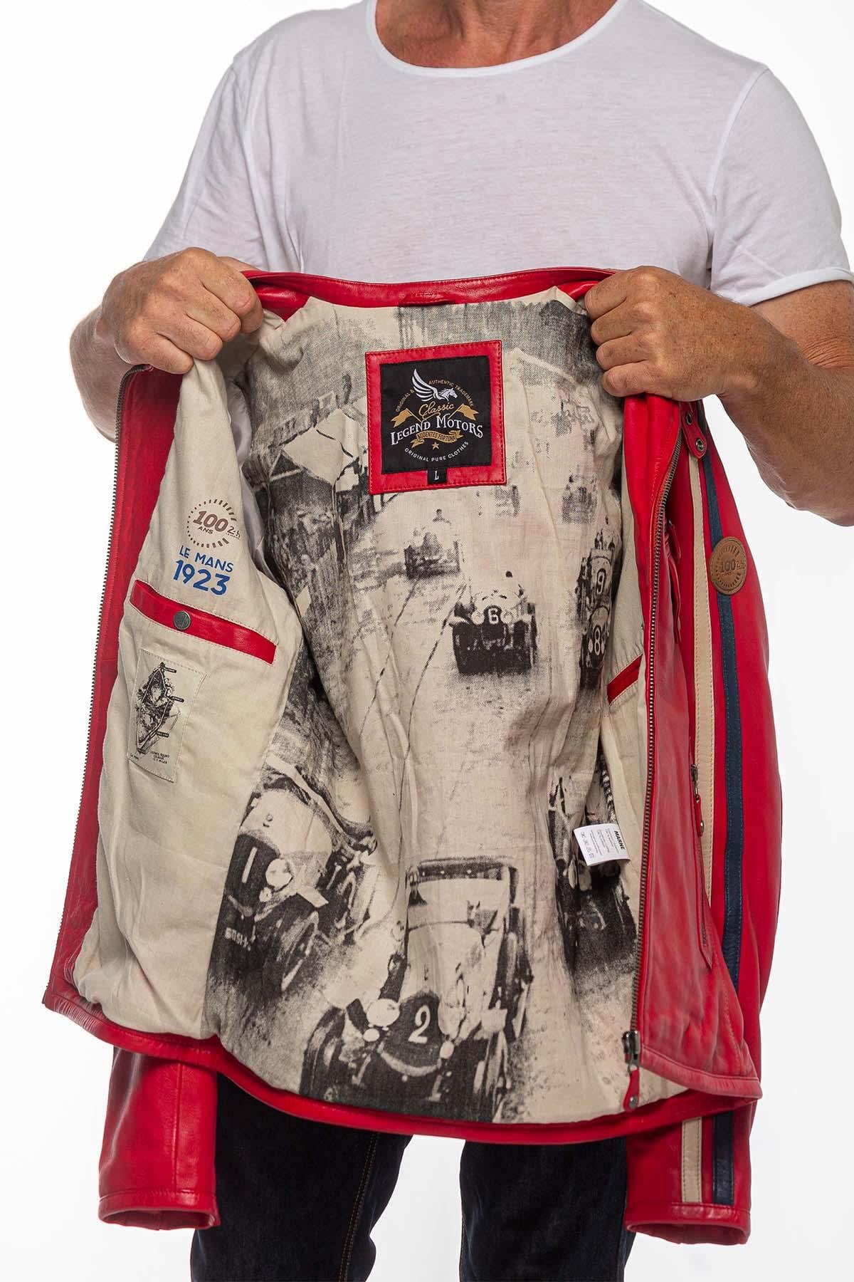 Chaqueta Hombre 24h Le Mans MARNE SHEEP CROWN RACING RED — vista 8