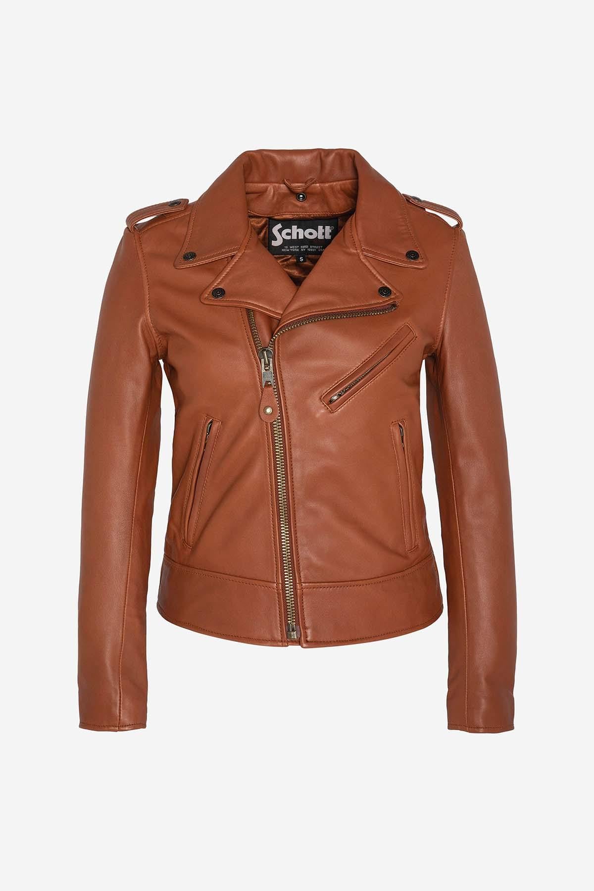 Chaqueta Mujeres Schott LCW1601D COGNAC — vista 8