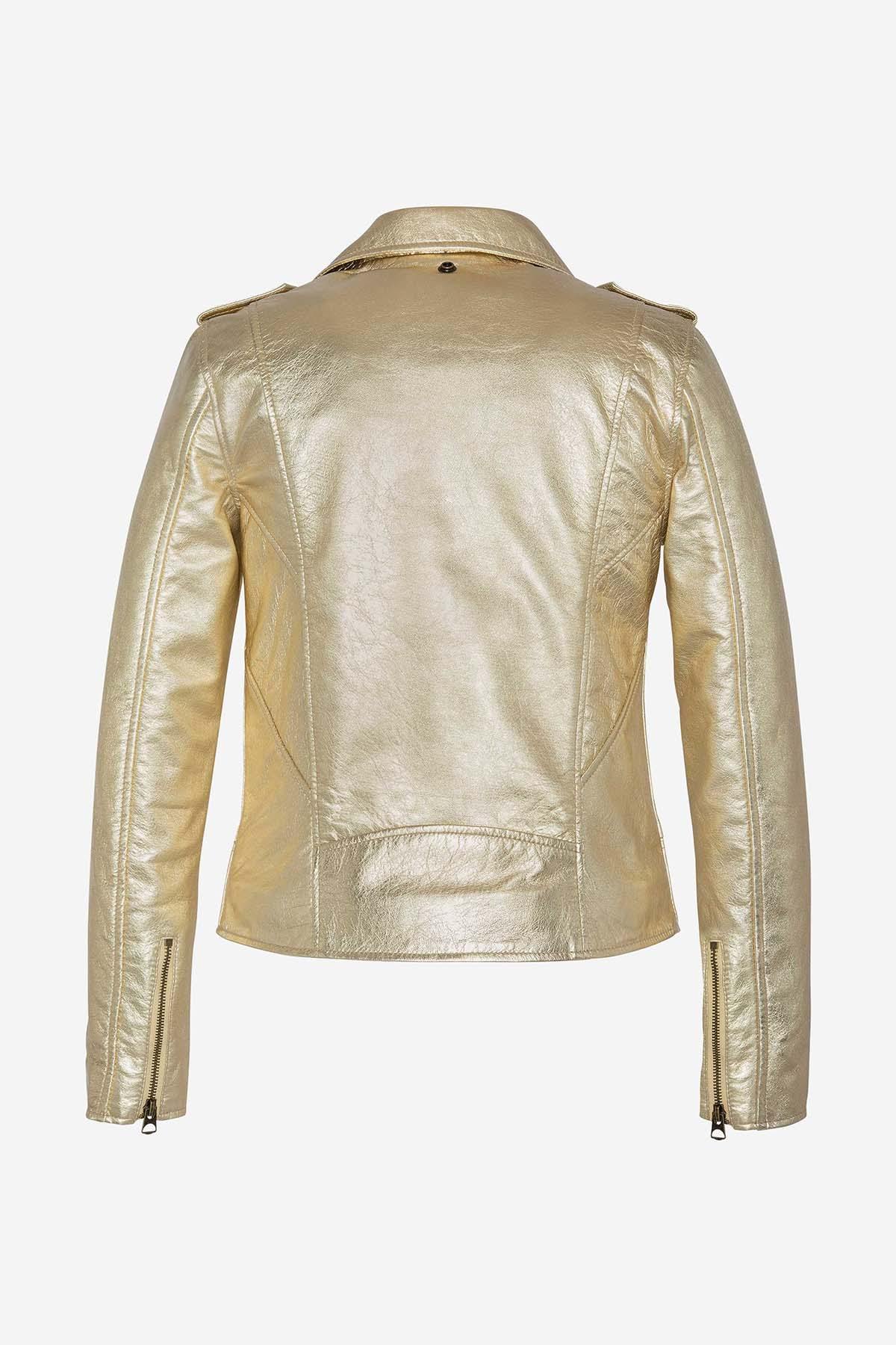 Chaqueta Mujeres Schott LCW1601D GOLD — vista 2
