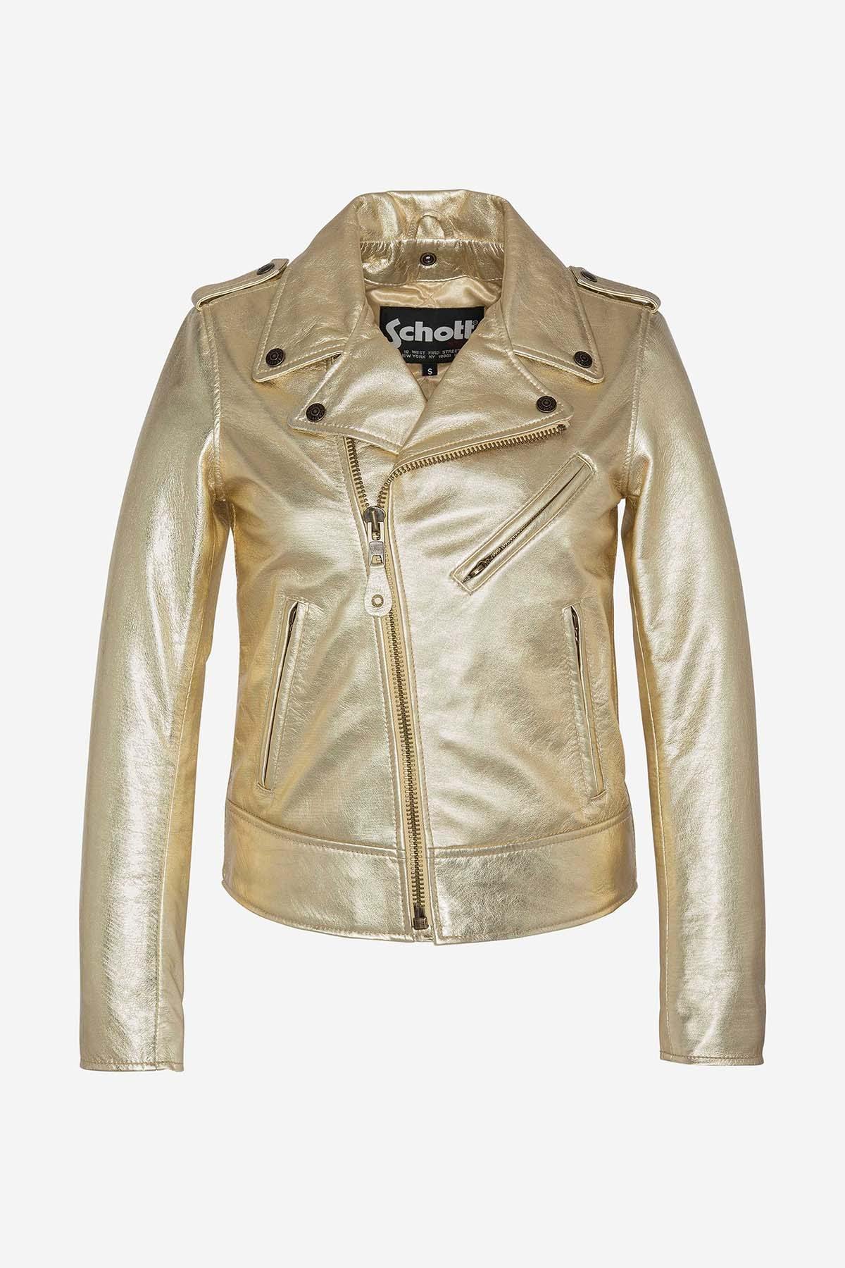 Chaqueta Mujeres Schott LCW1601D GOLD — vista 1