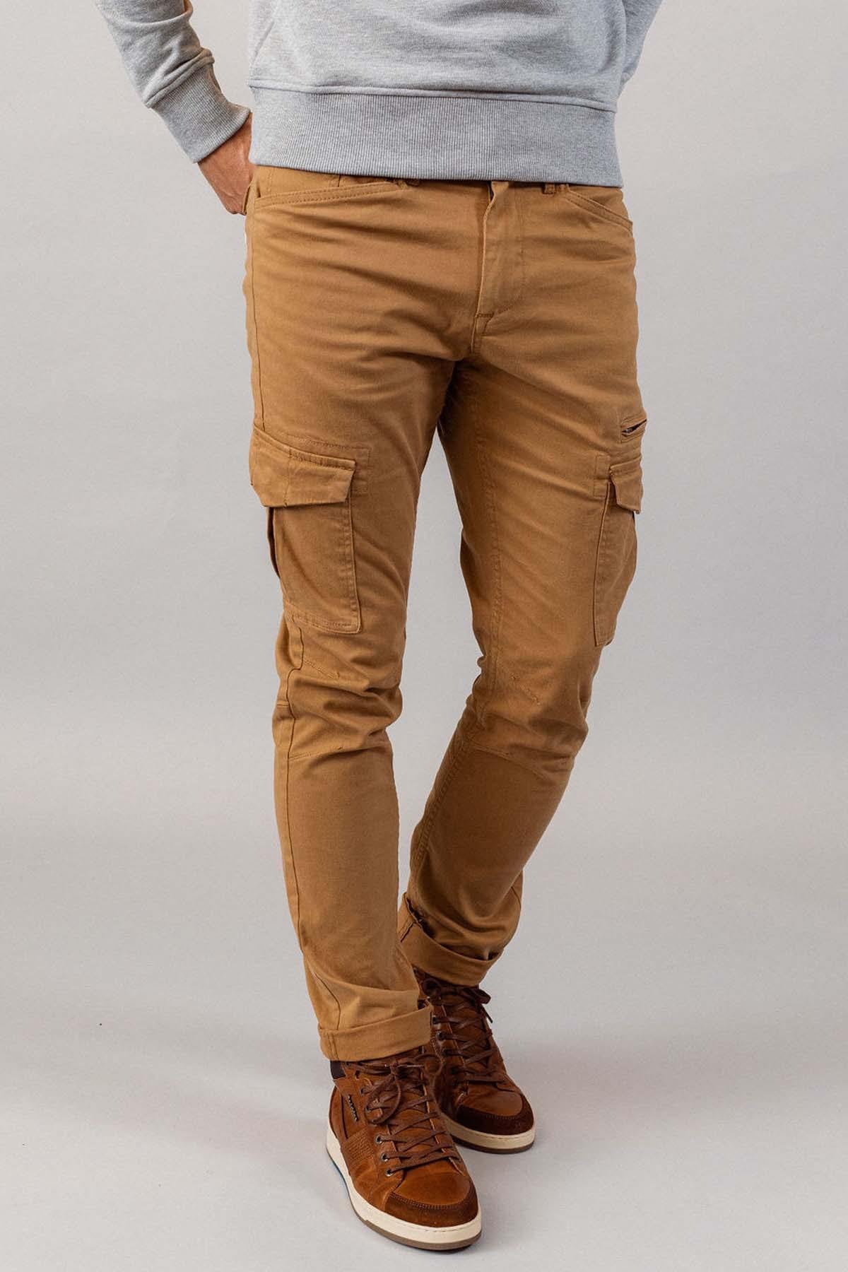 Pantalon Hombre Patrouille De France LARGO MAHEVAN CAMEL — vista 1