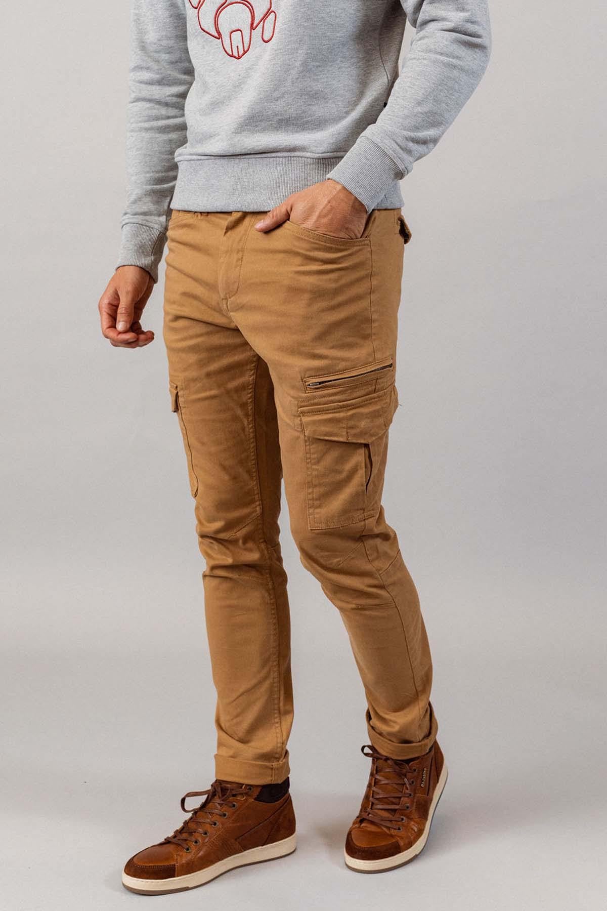 Pantalon Hombre Patrouille De France LARGO MAHEVAN CAMEL — vista 5