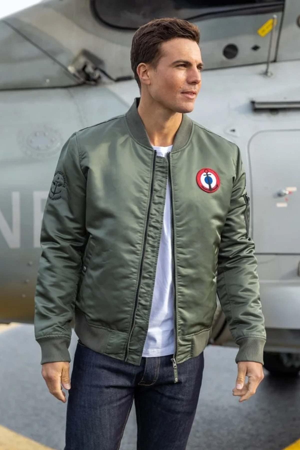 Herren Jacke Marine Nationale SPIRIT MN KHAKI GREEN — Ansicht 1